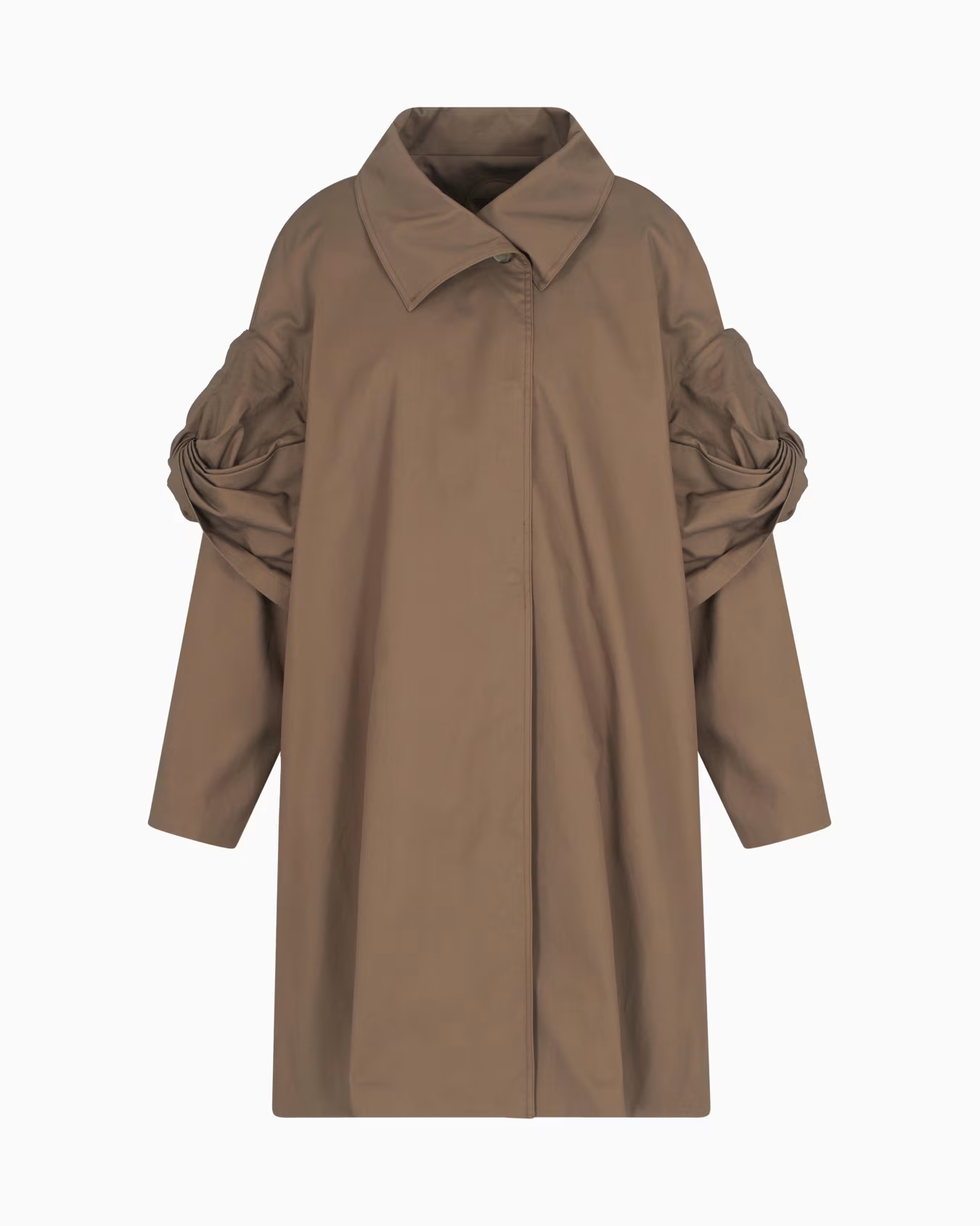 Pima gabardine trench coat with torchon 1 Pima gabardine trench coat with torchon