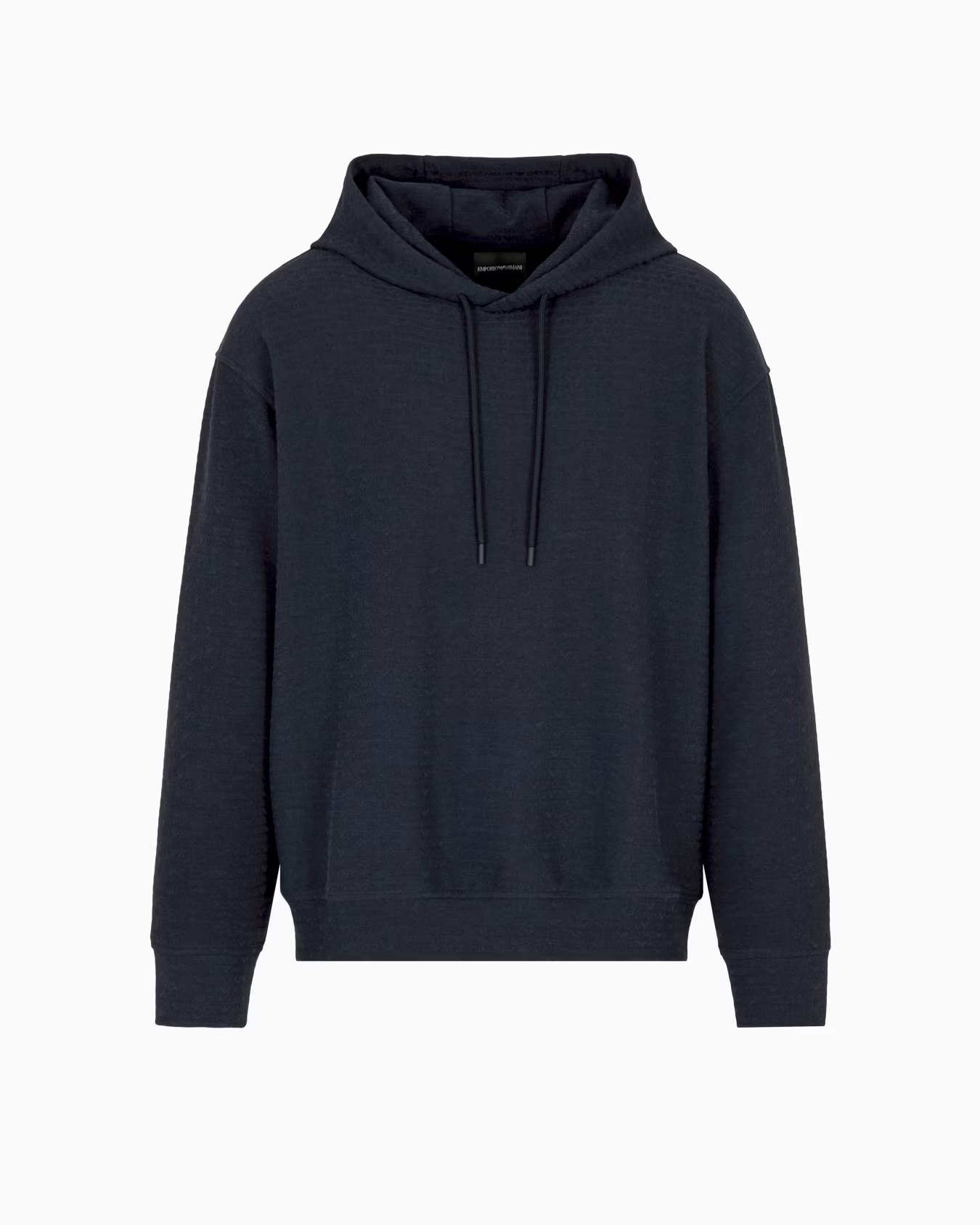 ASV jersey-Lyocell blend hooded sweatshirt with all-over lettering 1 ASV jersey-Lyocell blend hooded sweatshirt with all-over lettering