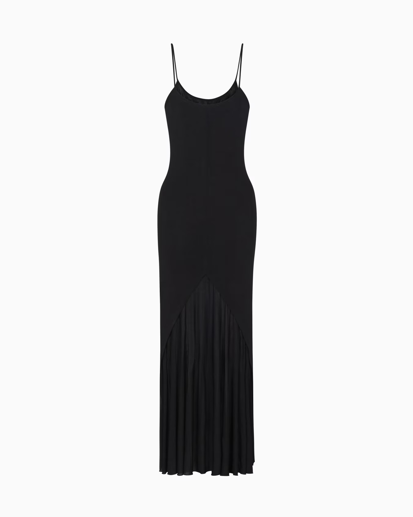 Viscose jersey interlock long dress