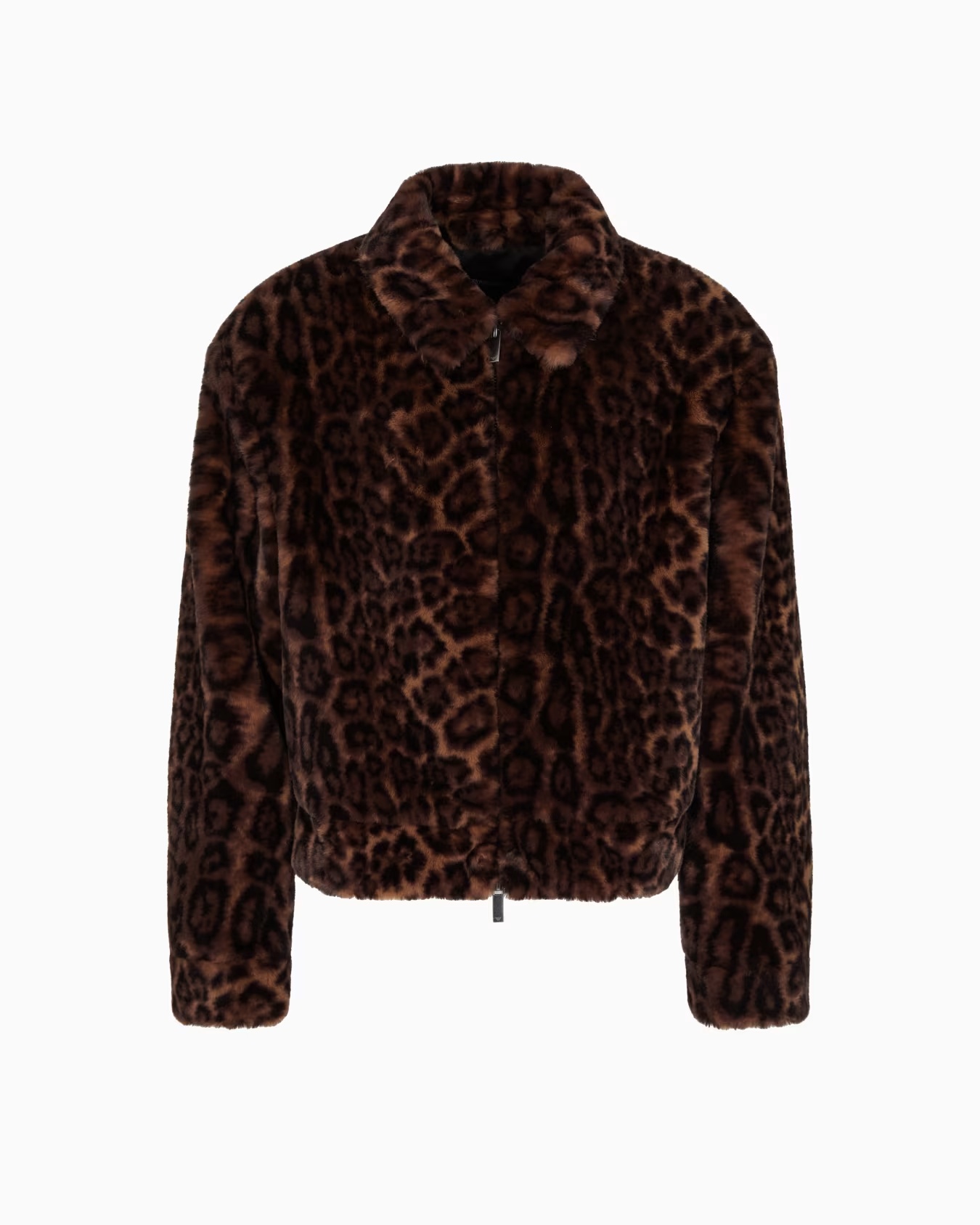 Animal-print faux-fur blouson 1 Animal-print faux-fur blouson