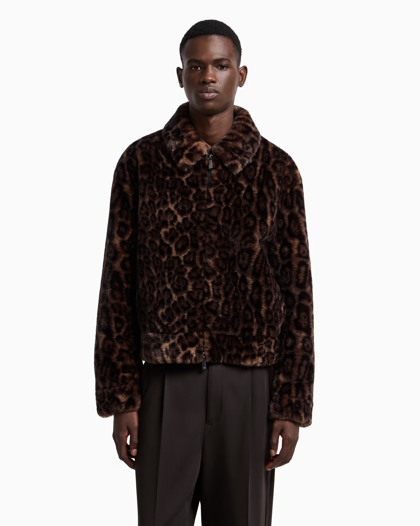 Animal-print faux-fur blouson 4 Animal-print faux-fur blouson