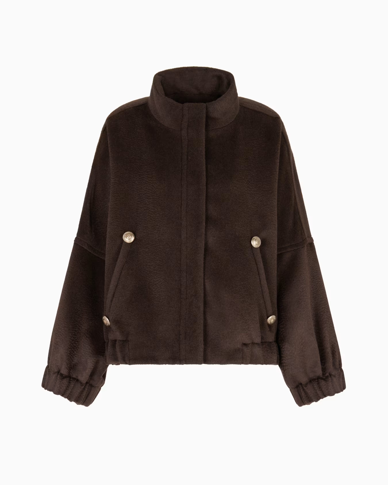 Alpaca and wool pea coat