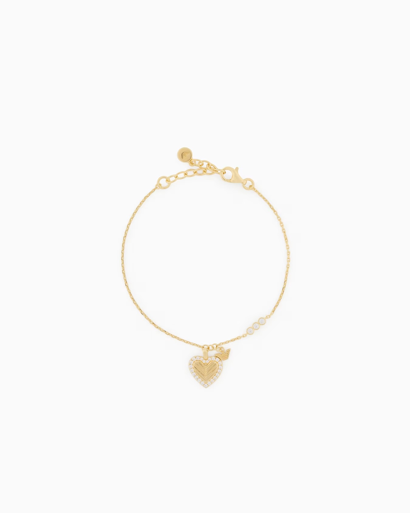 Gold-Tone Sterling Silver Station Bracelet 1 Gold-Tone Sterling Silver Station Bracelet