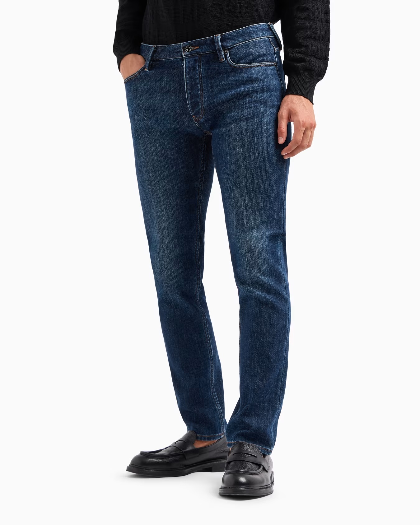J75 Slim-fit, stone-washed denim jeans with fleece lining 2 J75 Slim-fit, stone-washed denim jeans with fleece lining