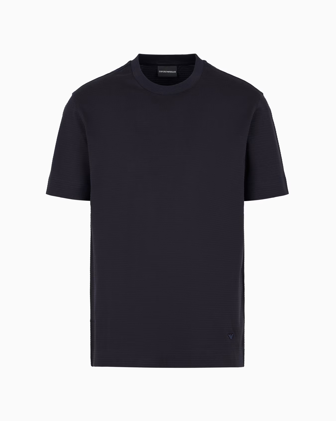 3D-effect ASV embossed jacquard jersey T-shirt