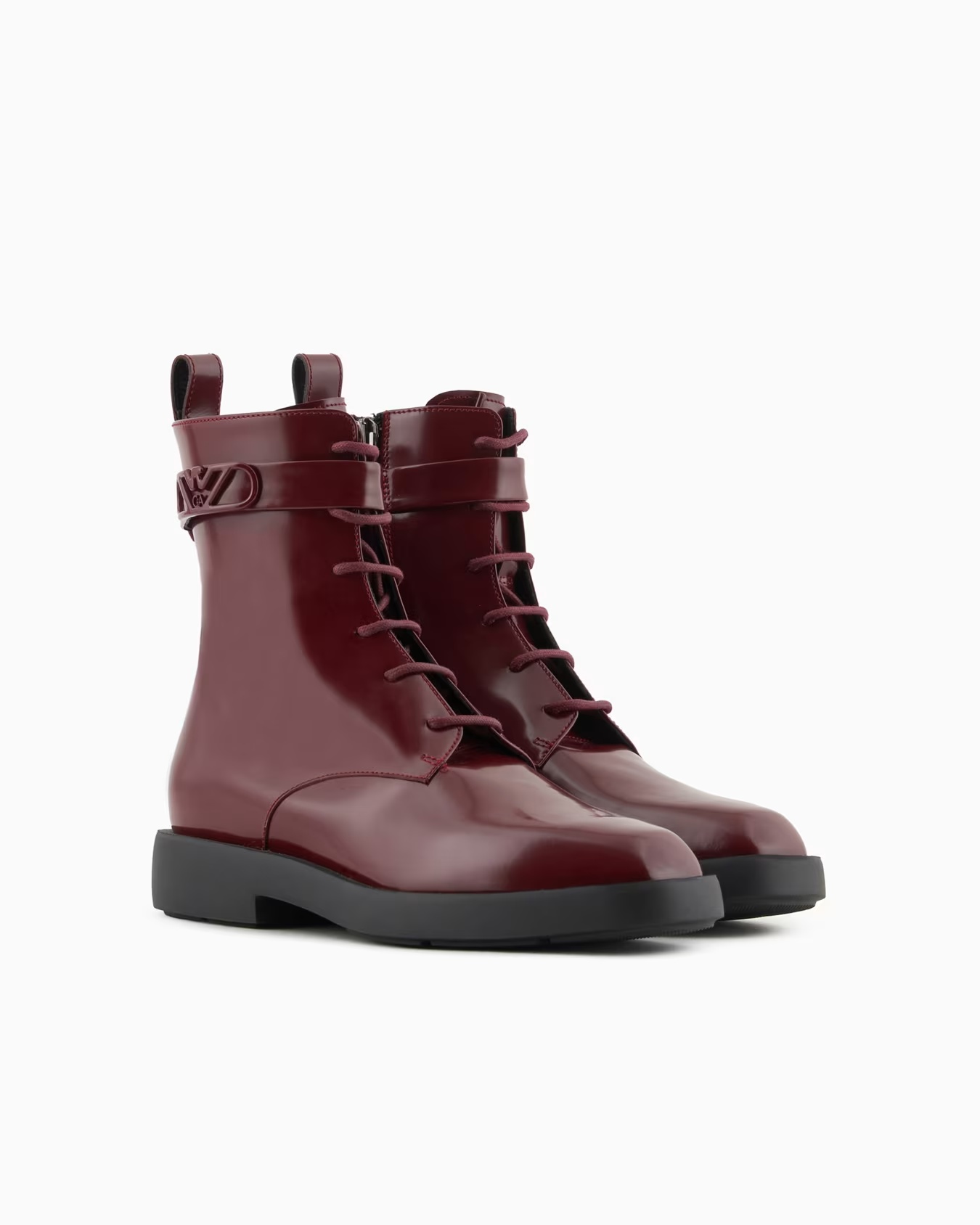 Lace-up ankle boots in brushed leather 2 Lace-up ankle boots in brushed leather
