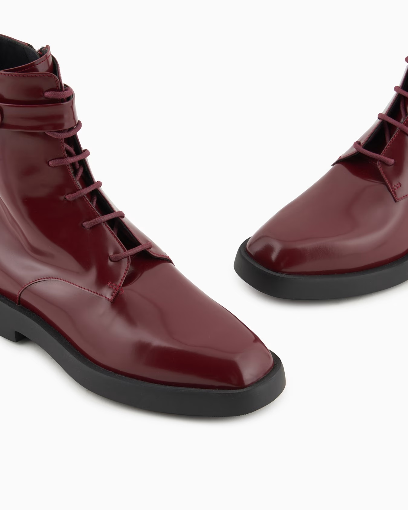 Lace-up ankle boots in brushed leather 4 Lace-up ankle boots in brushed leather