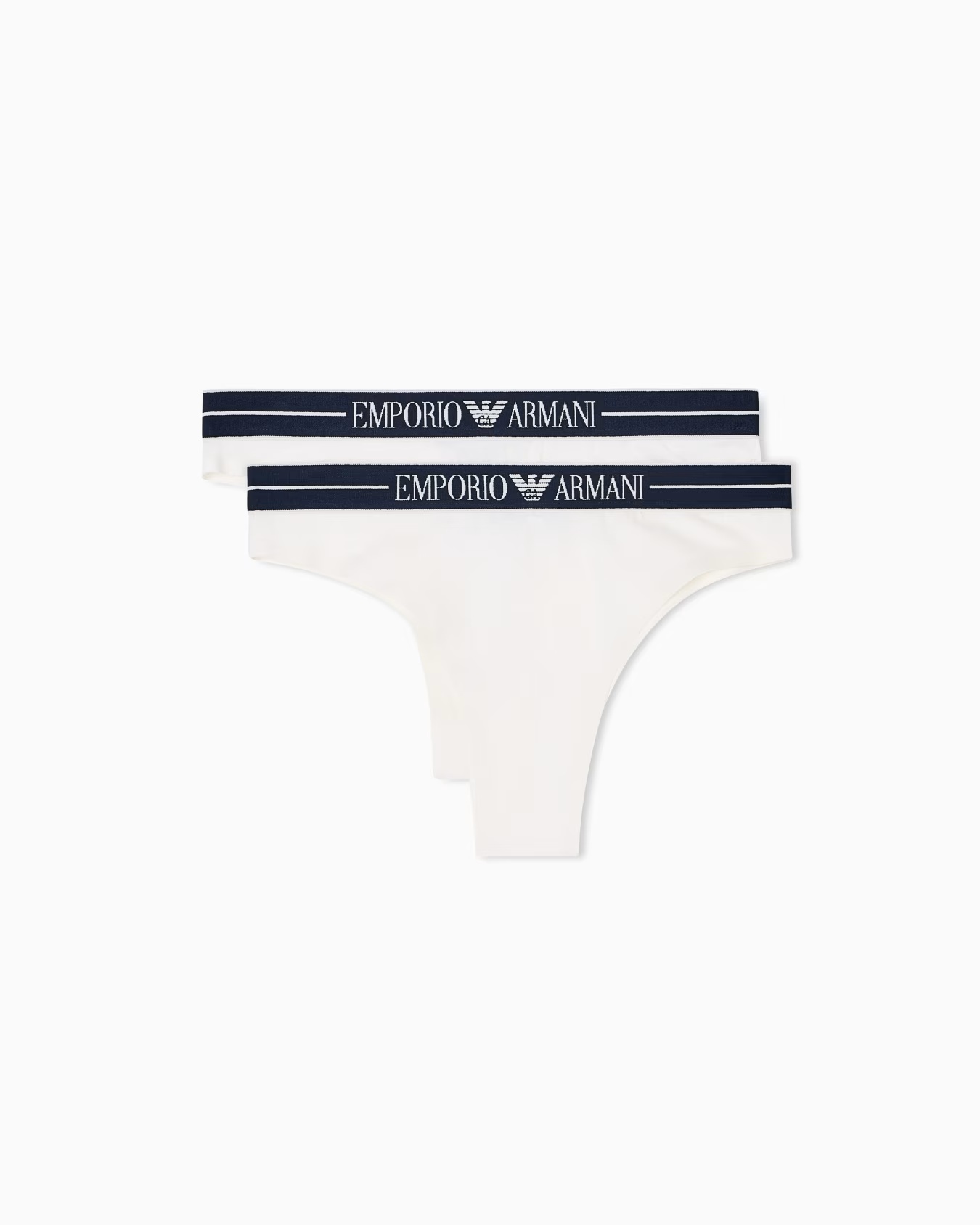 Two-pack of ASV organic-cotton Brazilian briefs with logo waistband 1 Two-pack of ASV organic-cotton Brazilian briefs with logo waistband