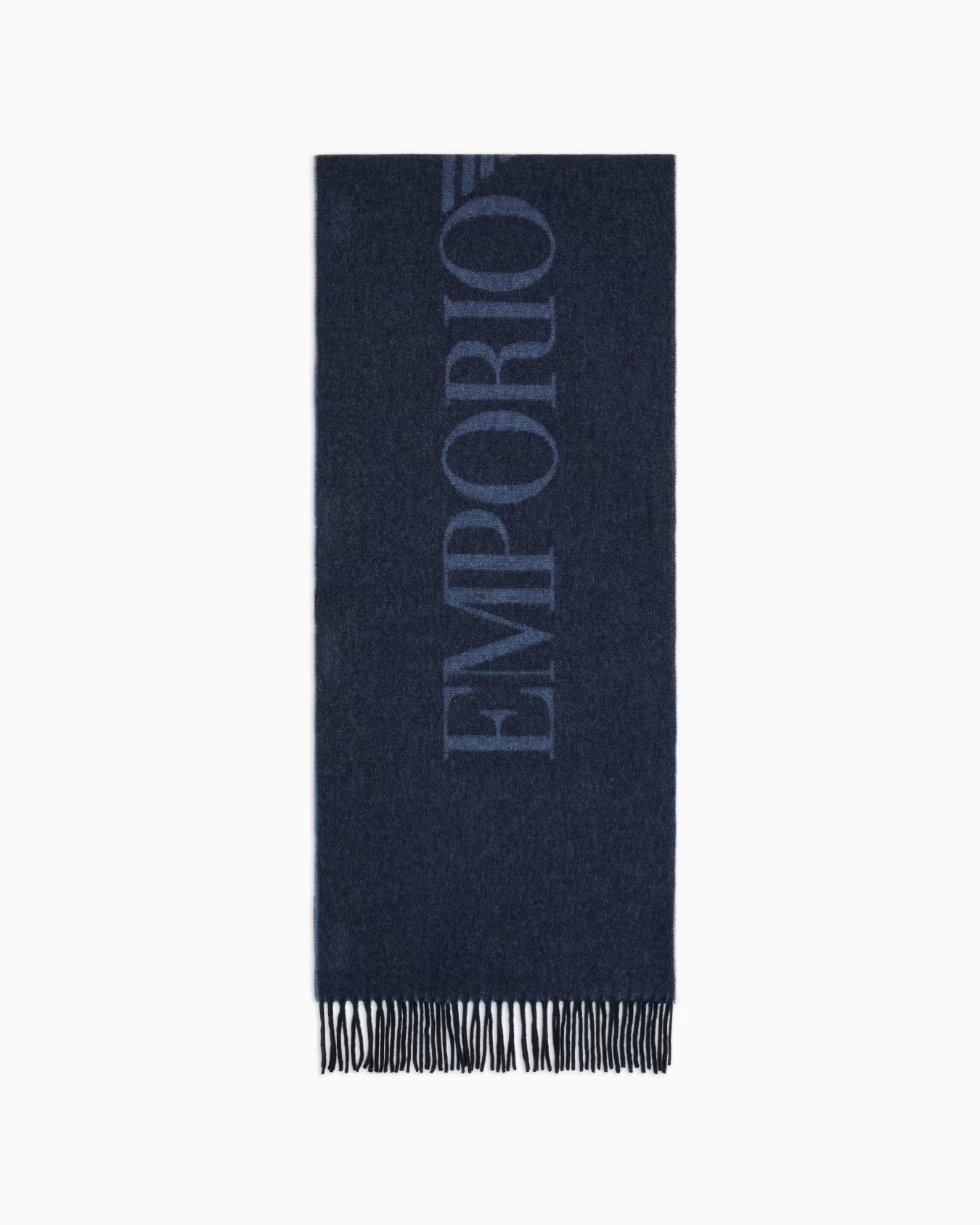 Two-tone wool scarf with oversized lettering 1 Two-tone wool scarf with oversized lettering