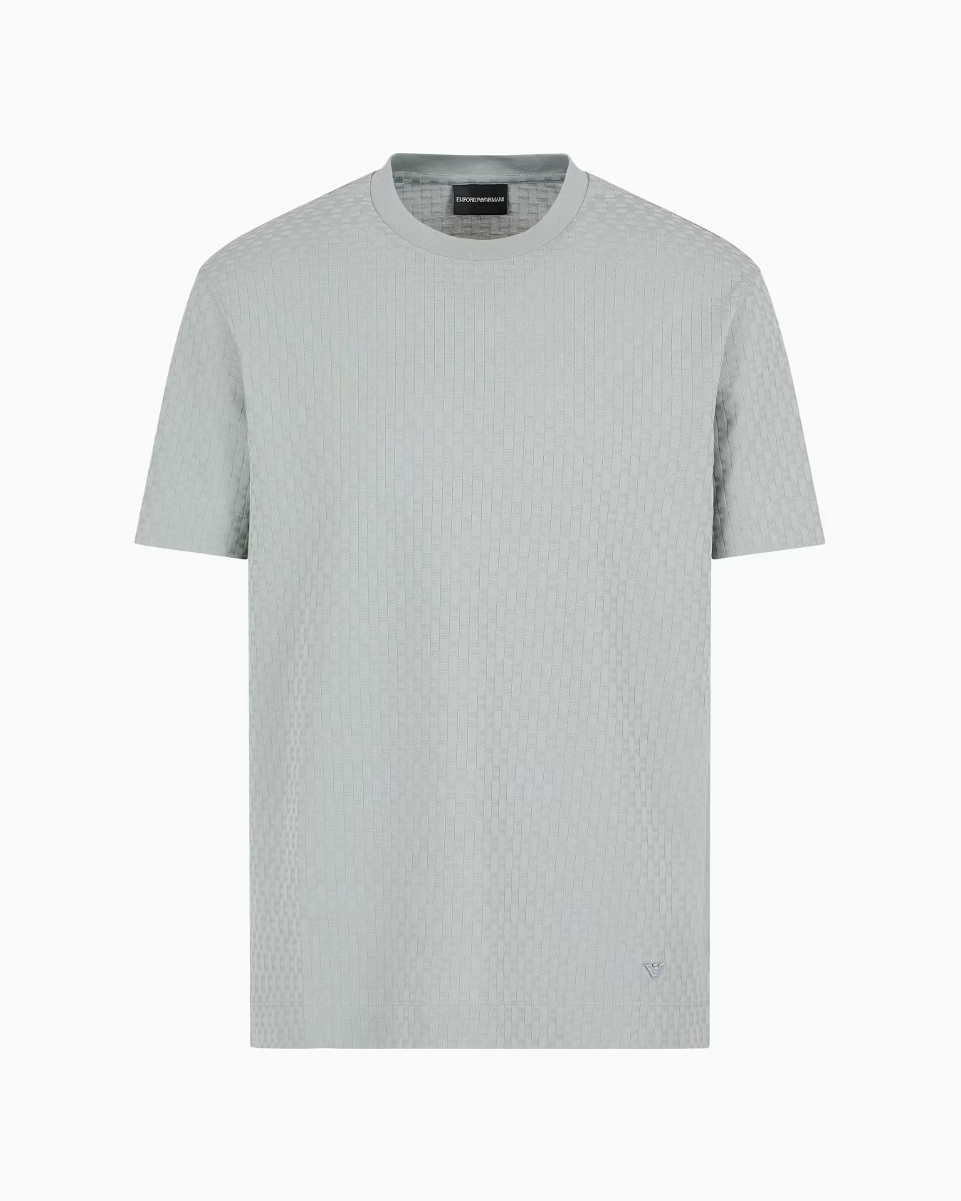 3D-effect ASV embossed jacquard jersey T-shirt