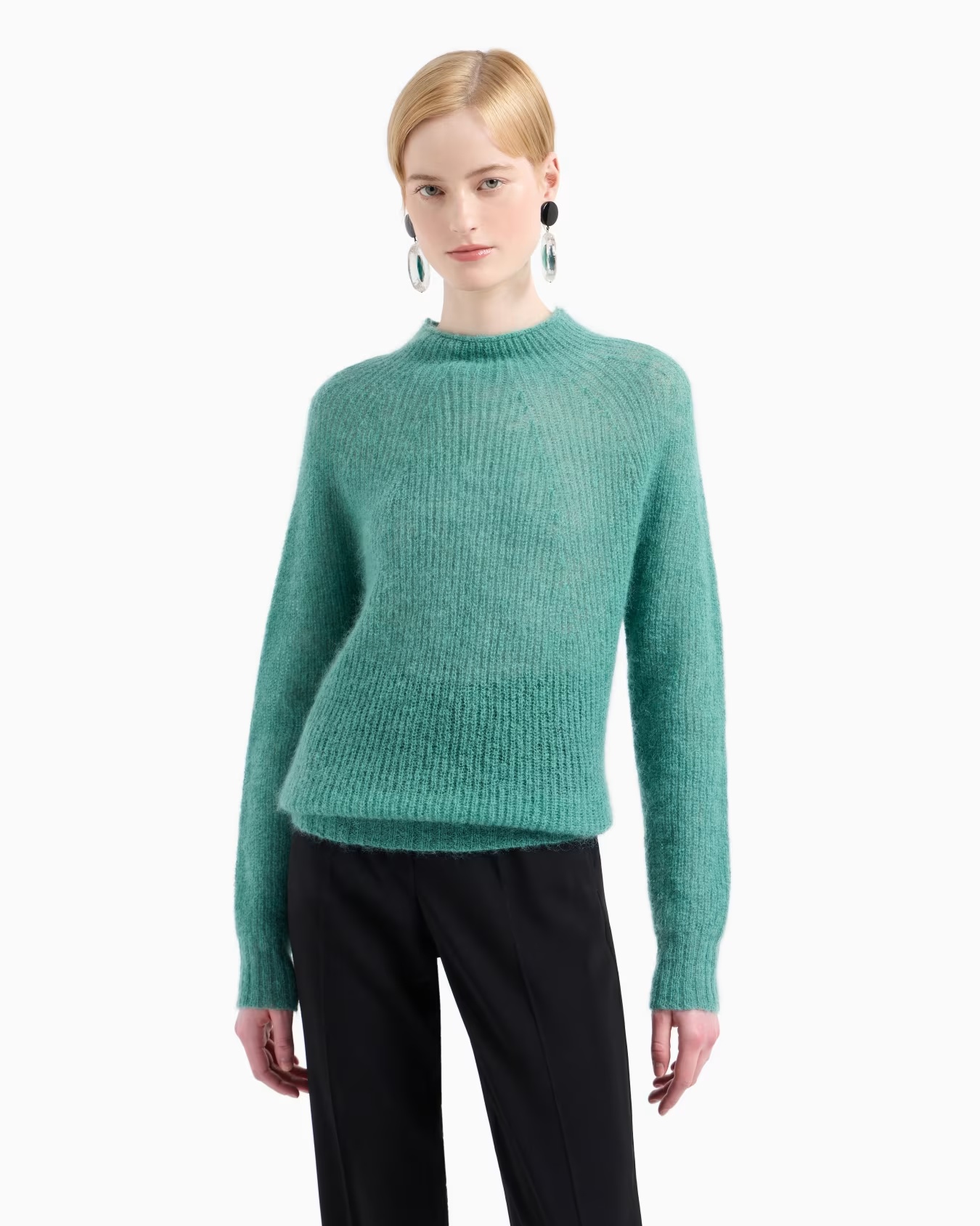 Fishermanâs-rib mohair-wool blend jumper 2 Fishermanâs-rib mohair-wool blend jumper