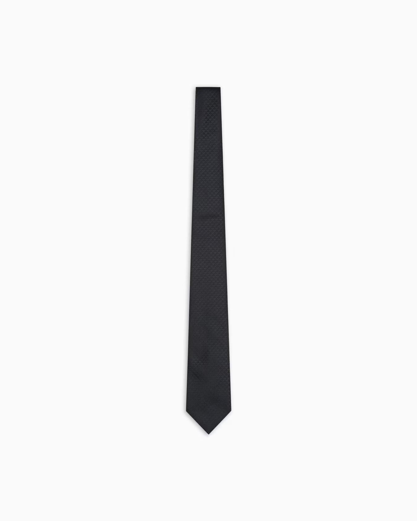 Pure silk tie with jacquard monogram 1 Pure silk tie with jacquard monogram