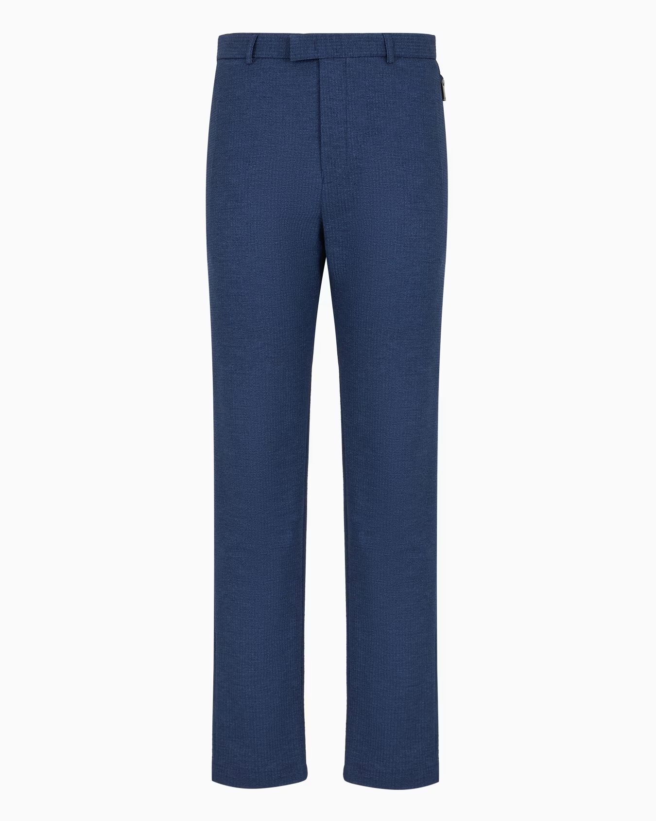 Printed technical seersucker trousers 1 Printed technical seersucker trousers
