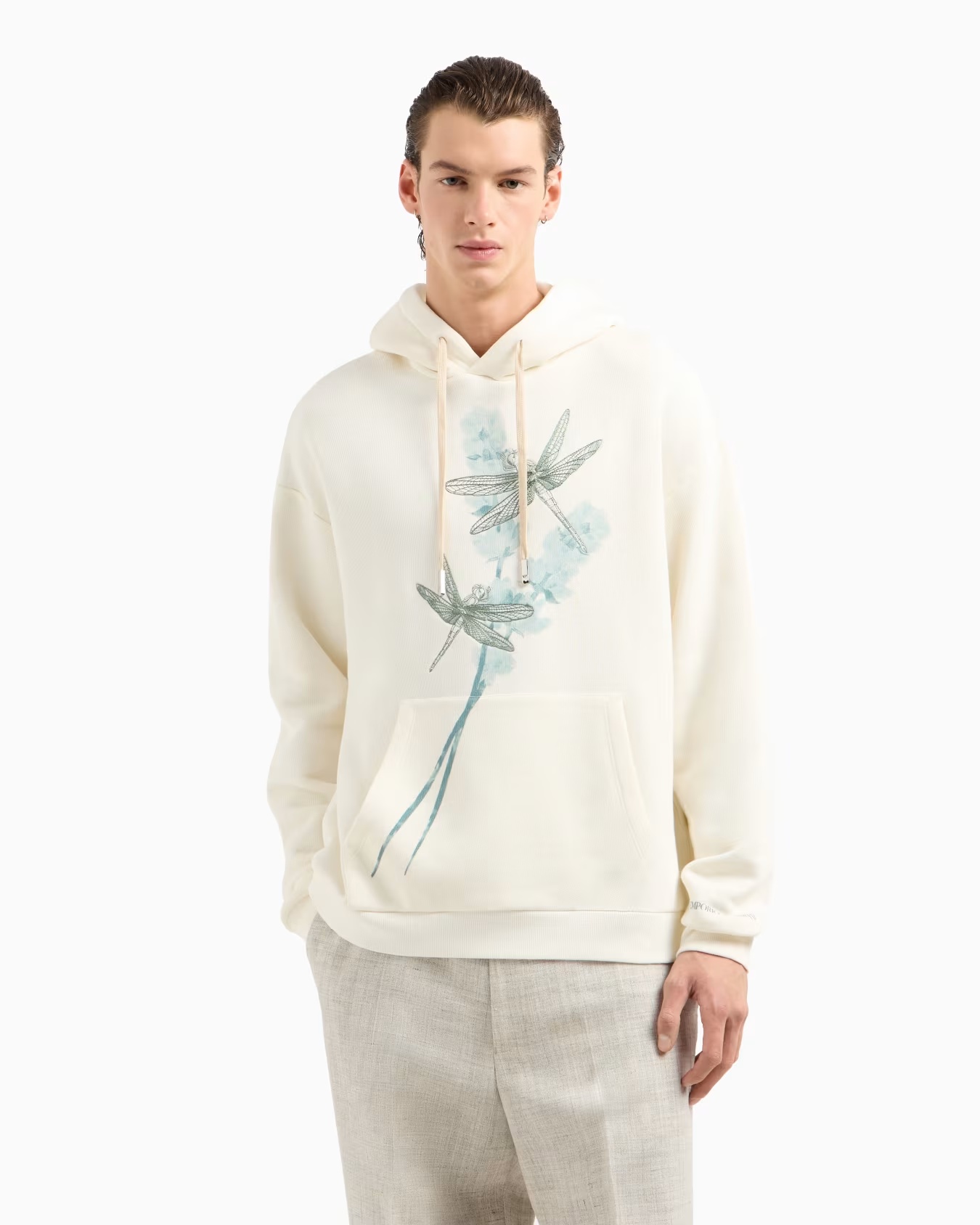 ASV Jersey hooded sweatshirt with dragonfly print and embroidery 4 ASV Jersey hooded sweatshirt with dragonfly print and embroidery