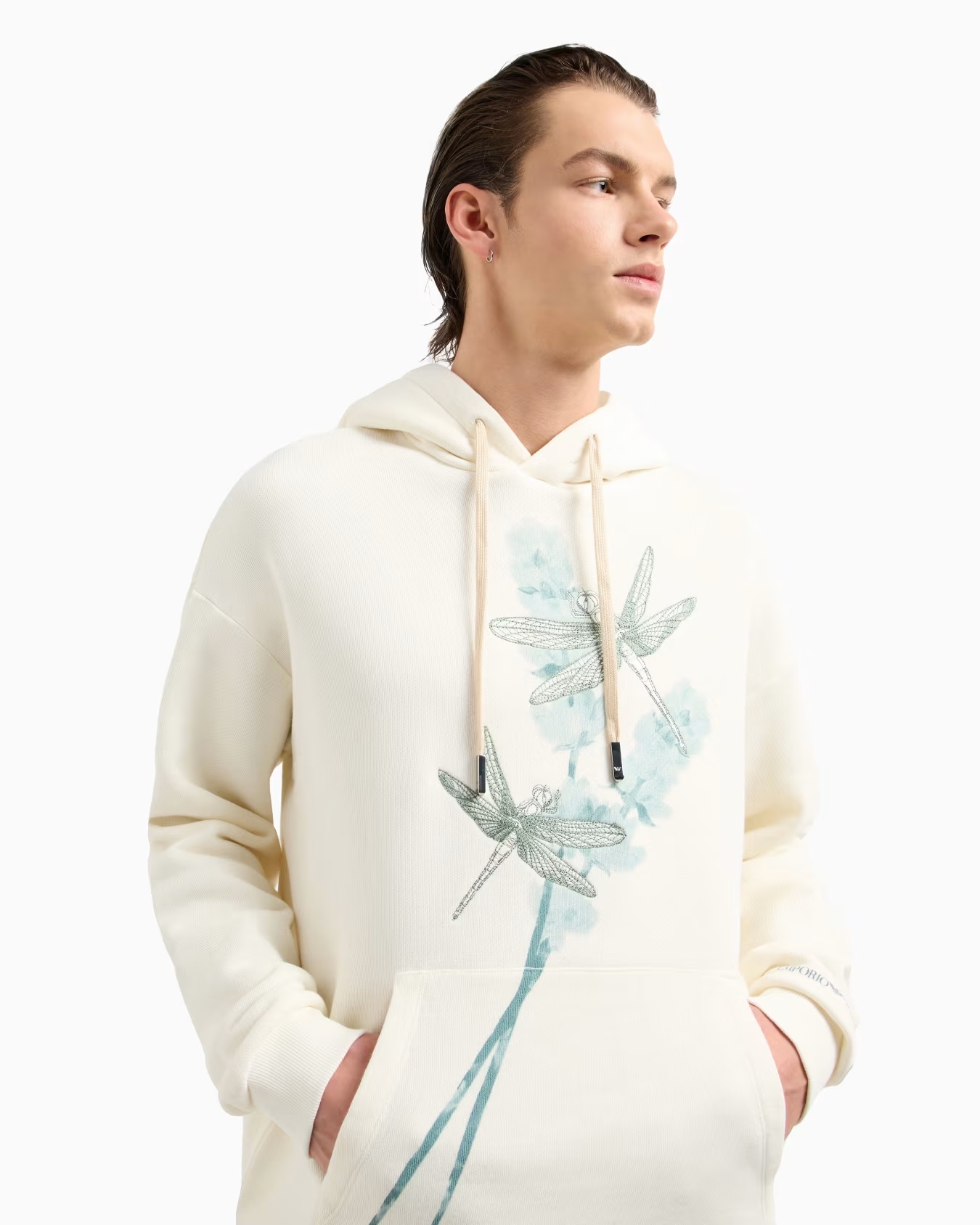 ASV Jersey hooded sweatshirt with dragonfly print and embroidery 5 ASV Jersey hooded sweatshirt with dragonfly print and embroidery