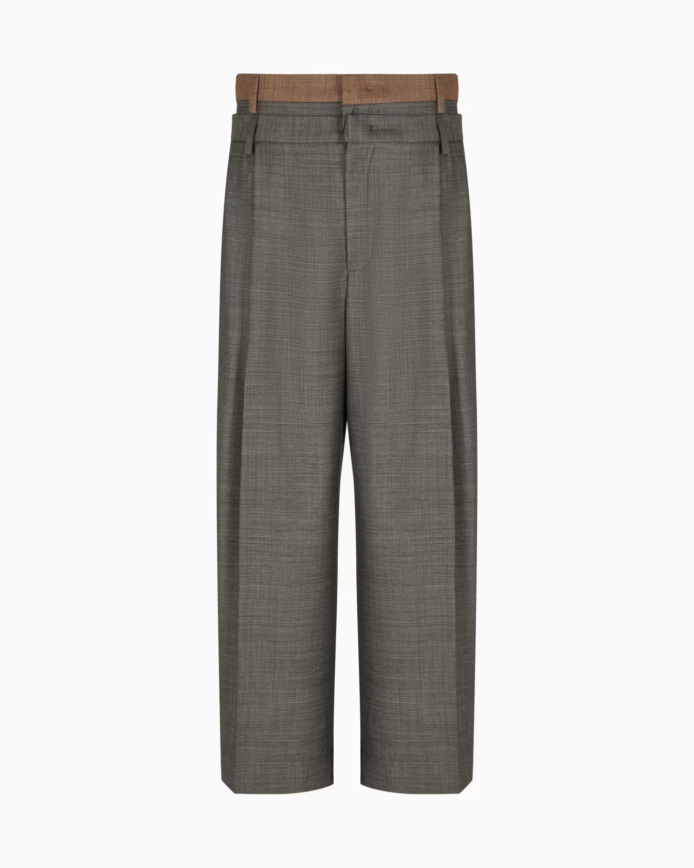 Super 130âs basketweave-effect virgin wool canvas trousers 1 Super 130âs basketweave-effect virgin wool canvas trousers