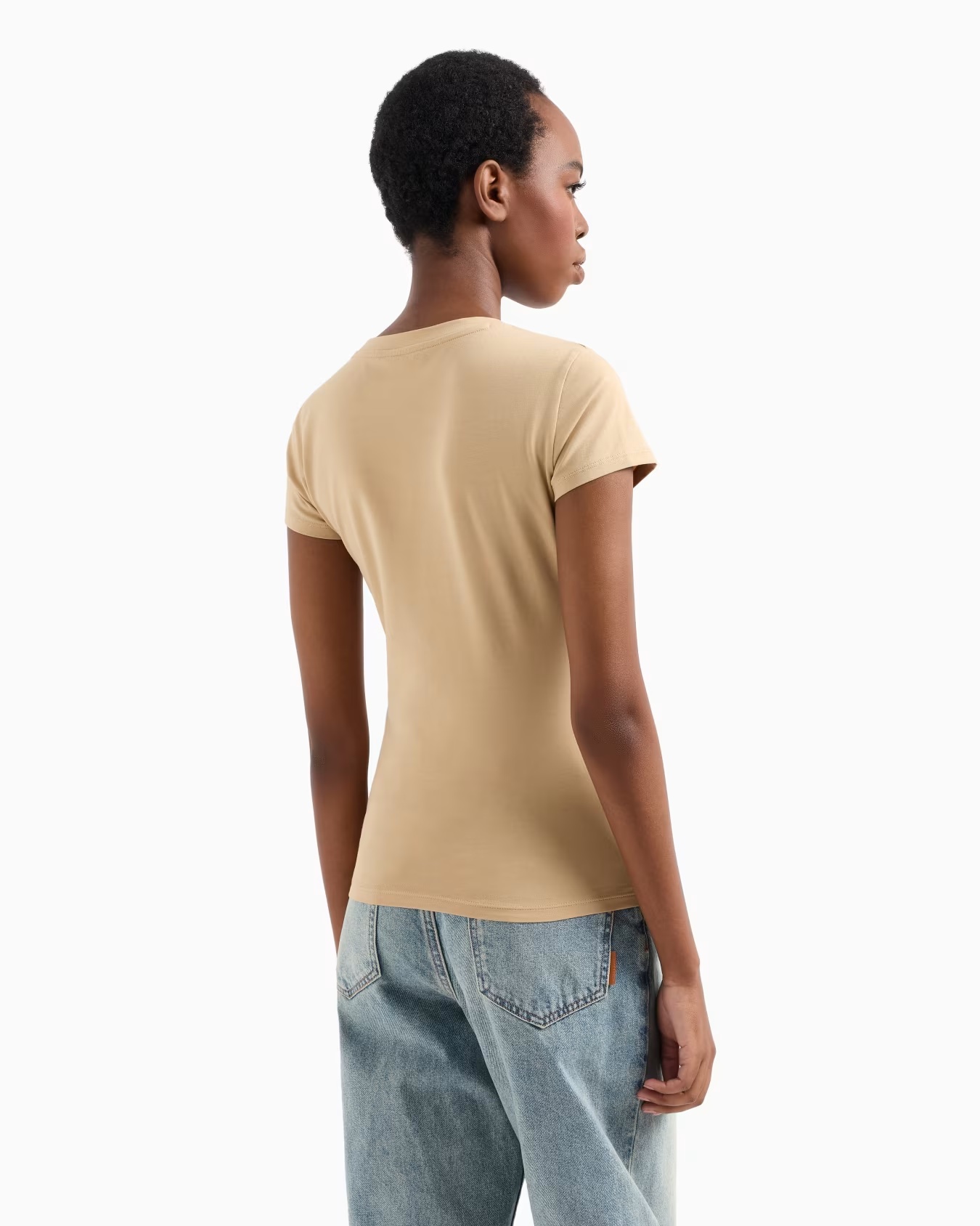 Slim fit T-shirt in stretch cotton jersey 3 Slim fit T-shirt in stretch cotton jersey