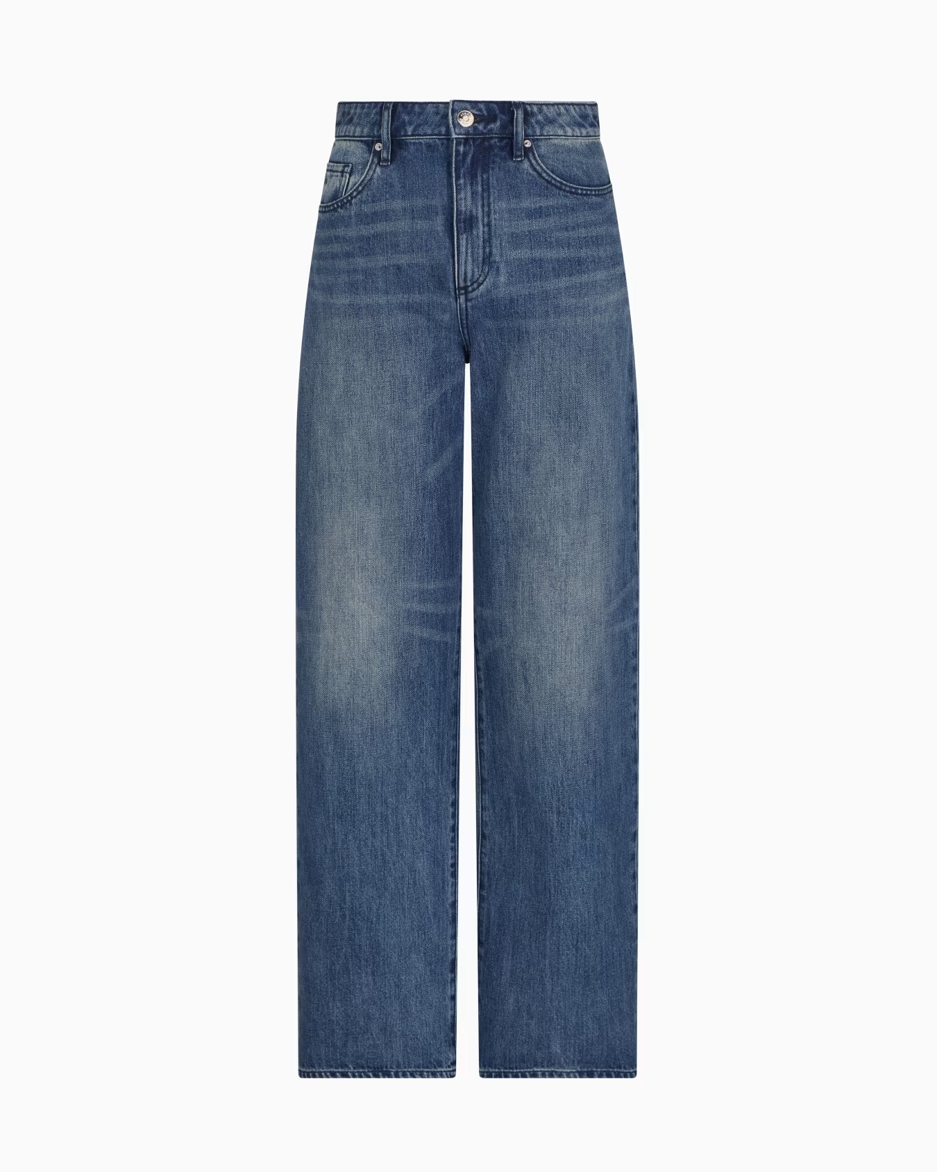 Relaxed fit jeans in indigo denim