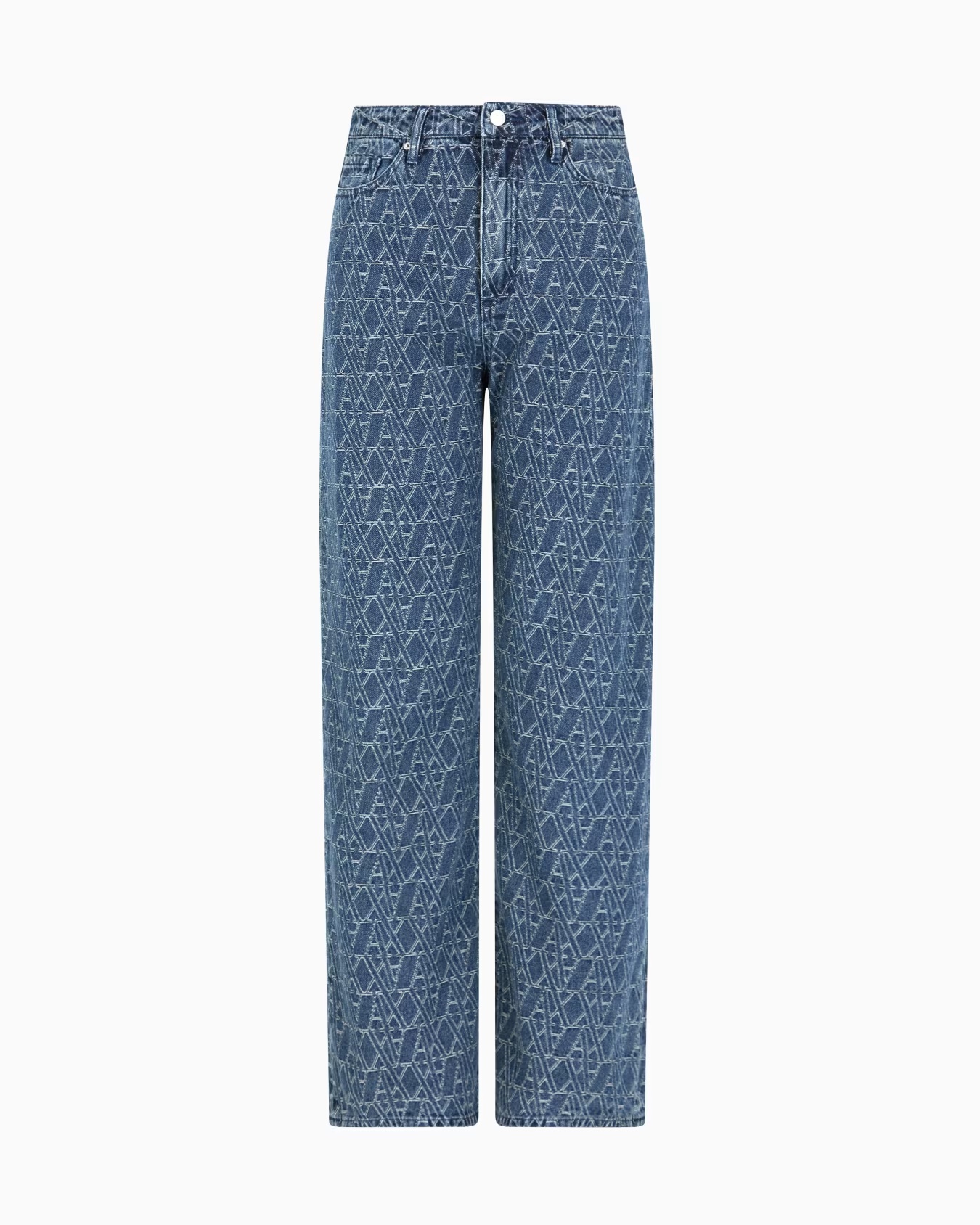 Relaxed fit jeans with allover ASV logo