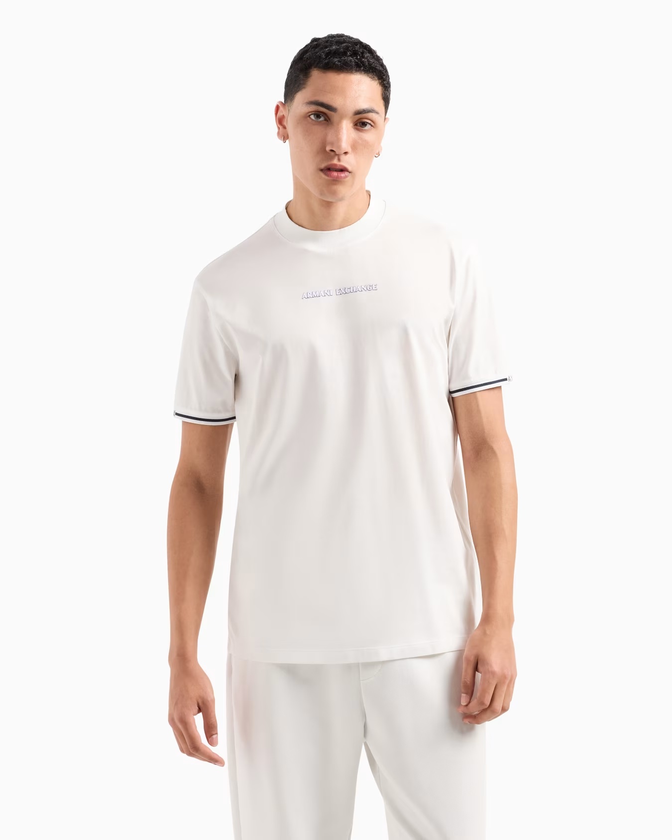 Regular fit T-shirt with contrasting profiles in ASV cotton 2 Regular fit T-shirt with contrasting profiles in ASV cotton