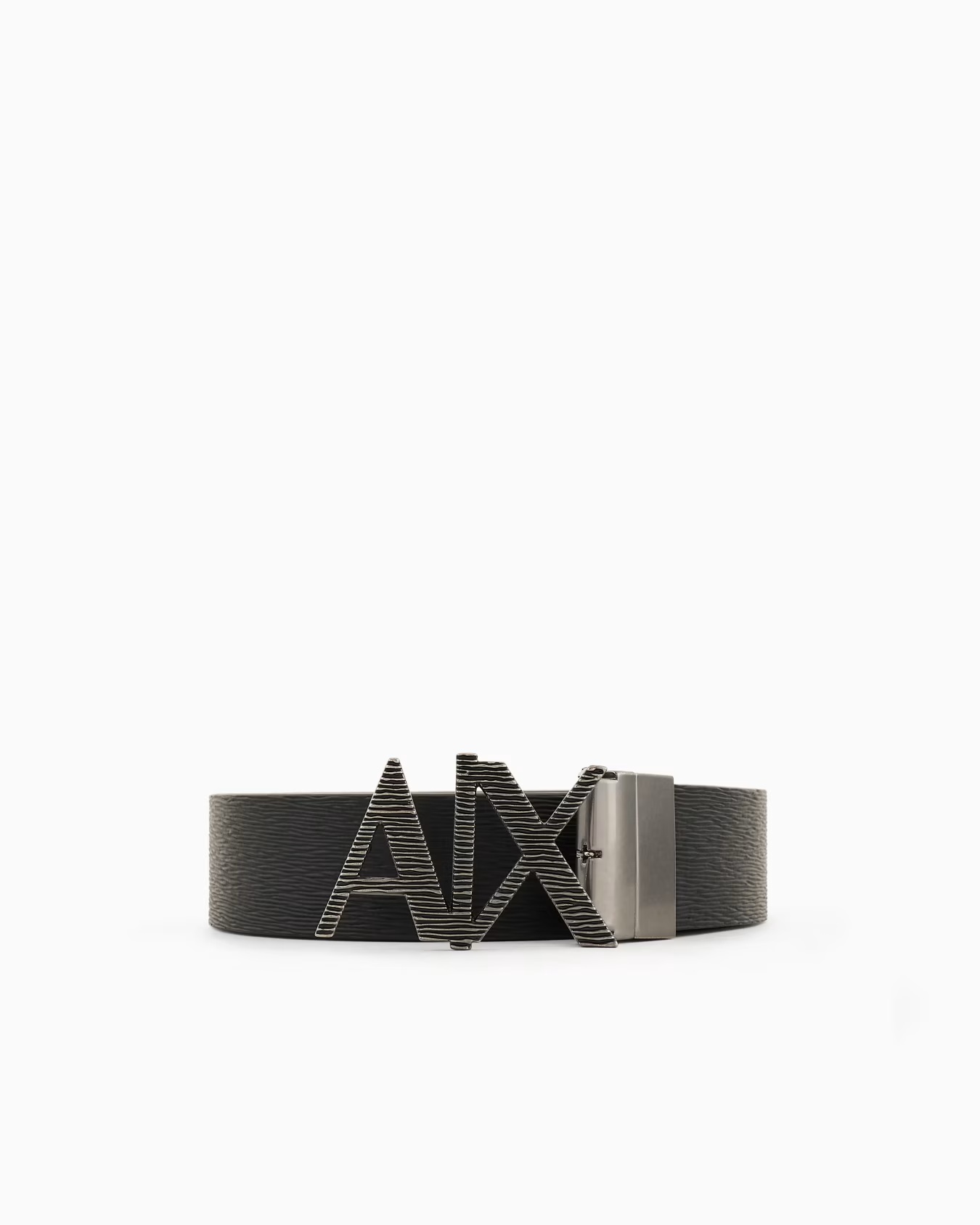 Belt with A|X logo buckle