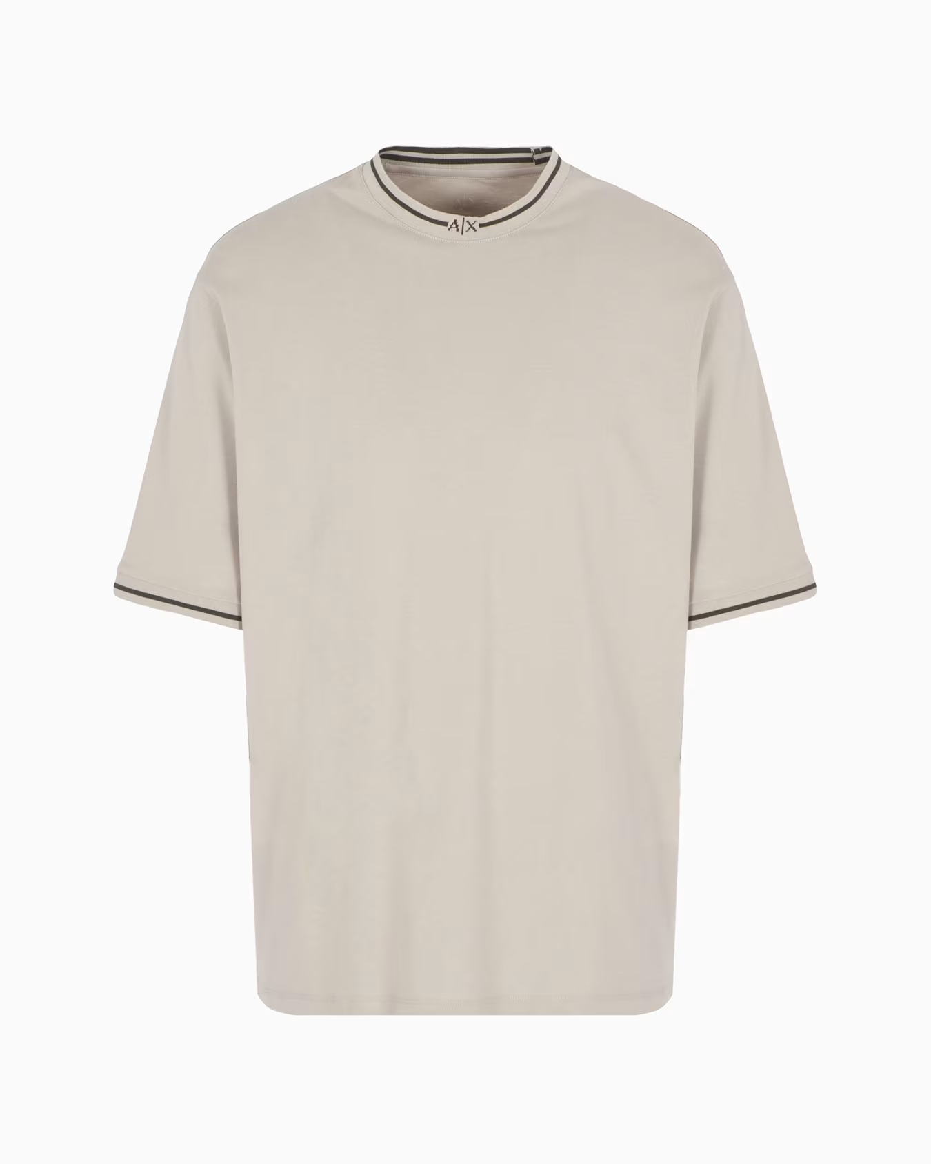 Relaxed fit T-shirt with contrast piping in ASV cotton 1 Relaxed fit T-shirt with contrast piping in ASV cotton