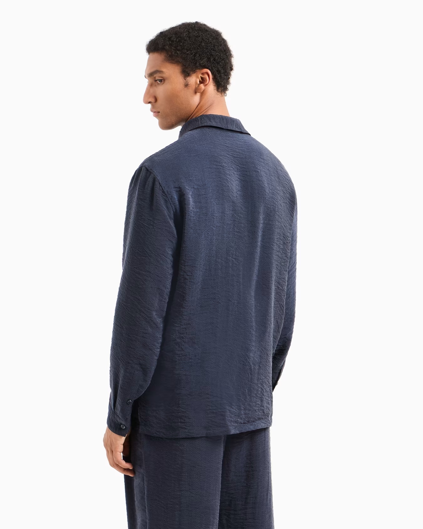 Jacquard cupro polo shirt 3 Jacquard cupro polo shirt
