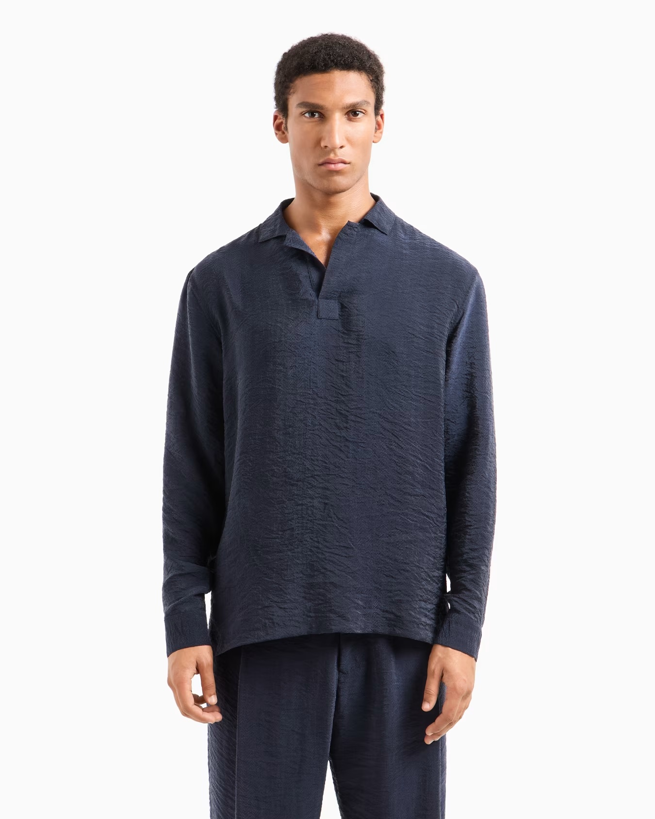 Jacquard cupro polo shirt 4 Jacquard cupro polo shirt