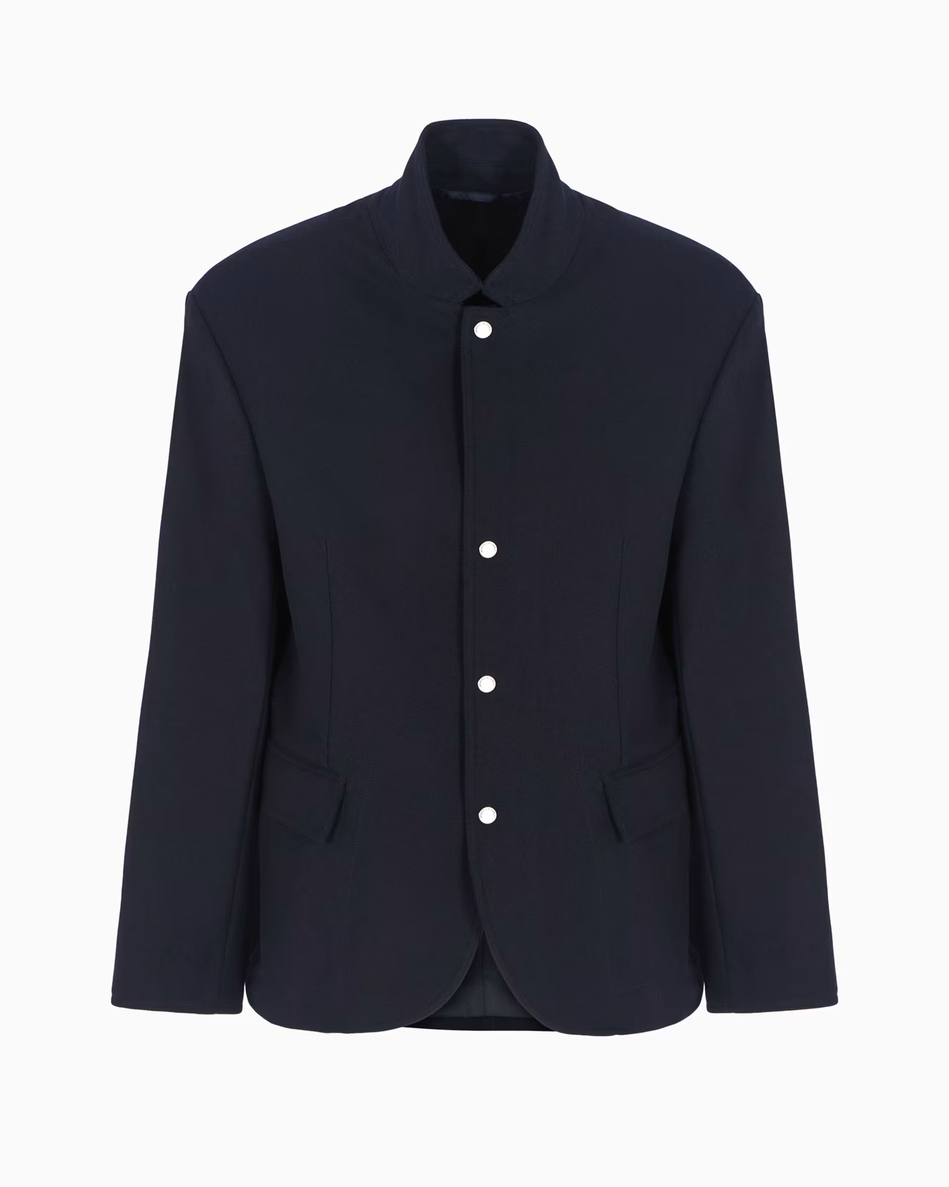 Single-breasted jacket with buttons and zip 1 Single-breasted jacket with buttons and zip
