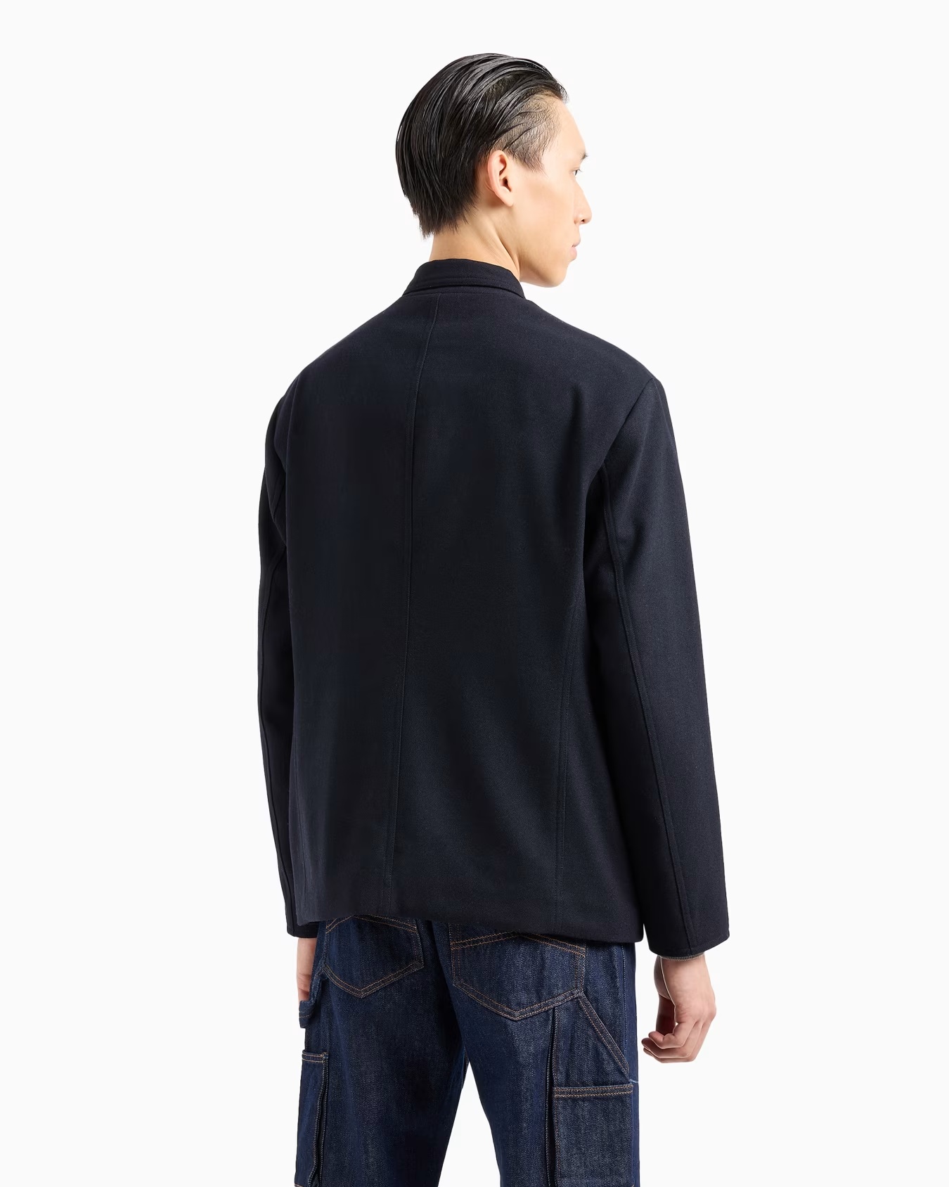 Single-breasted jacket with buttons and zip 3 Single-breasted jacket with buttons and zip