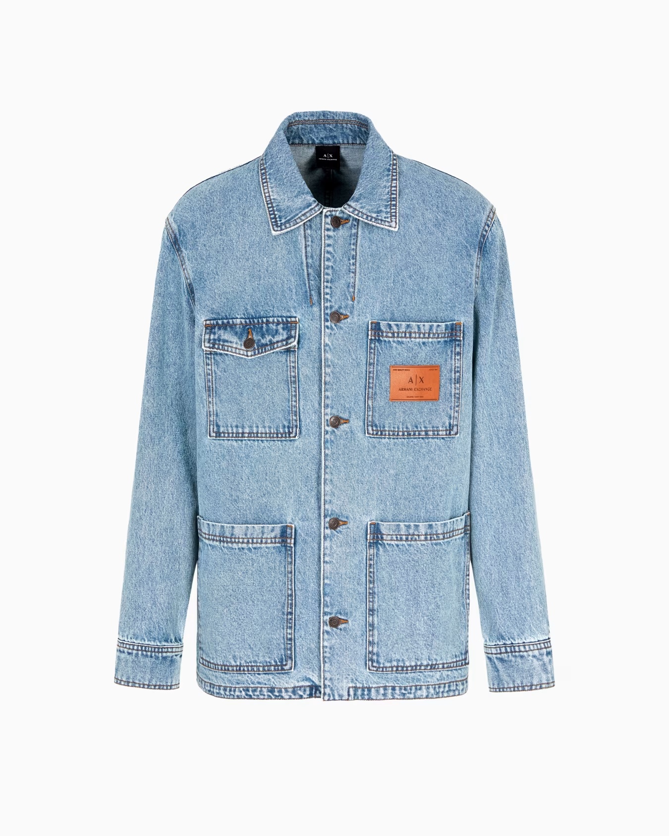 Denim jacket with logo patch 1 Denim jacket with logo patch