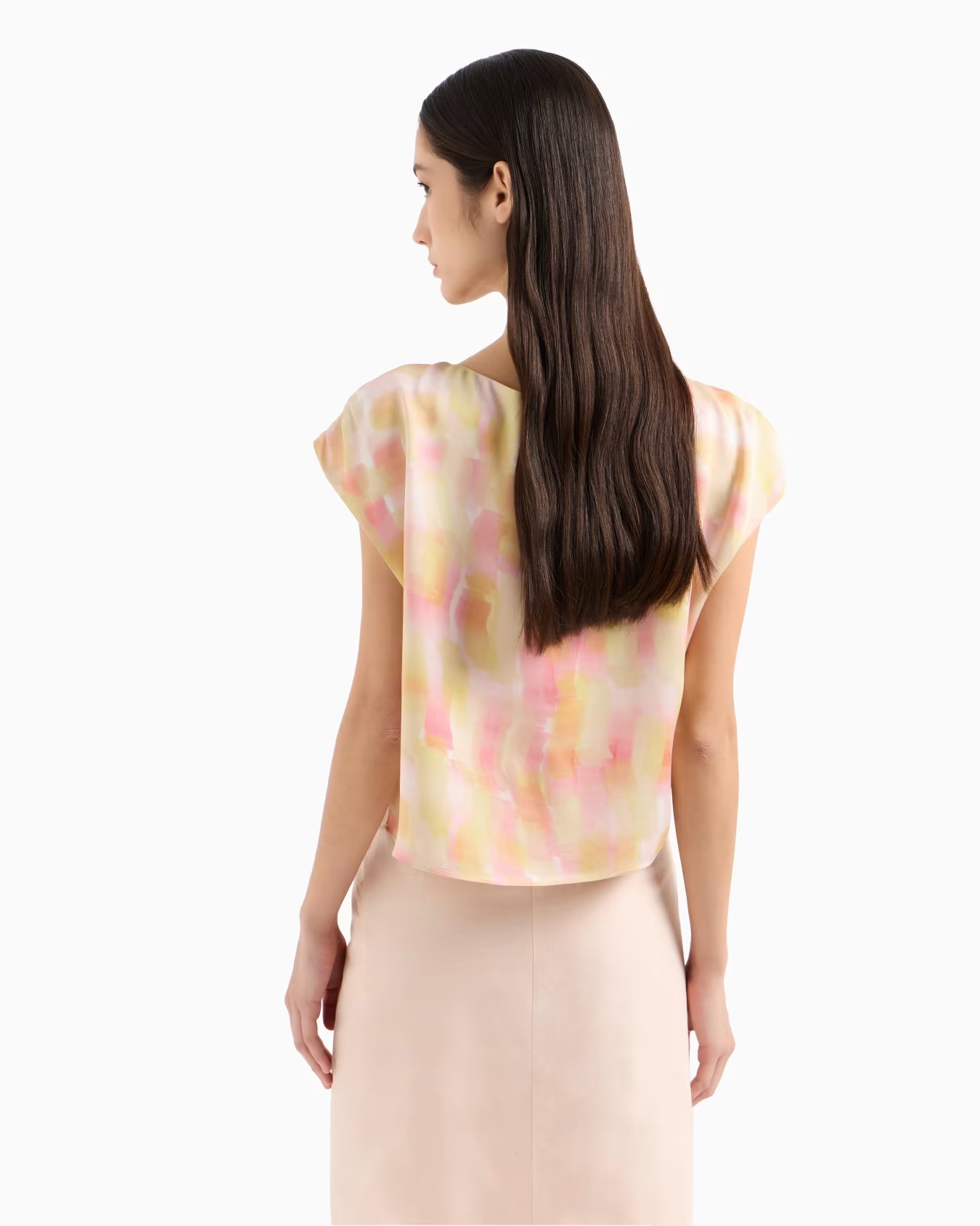 Patterned satin top 3 Patterned satin top