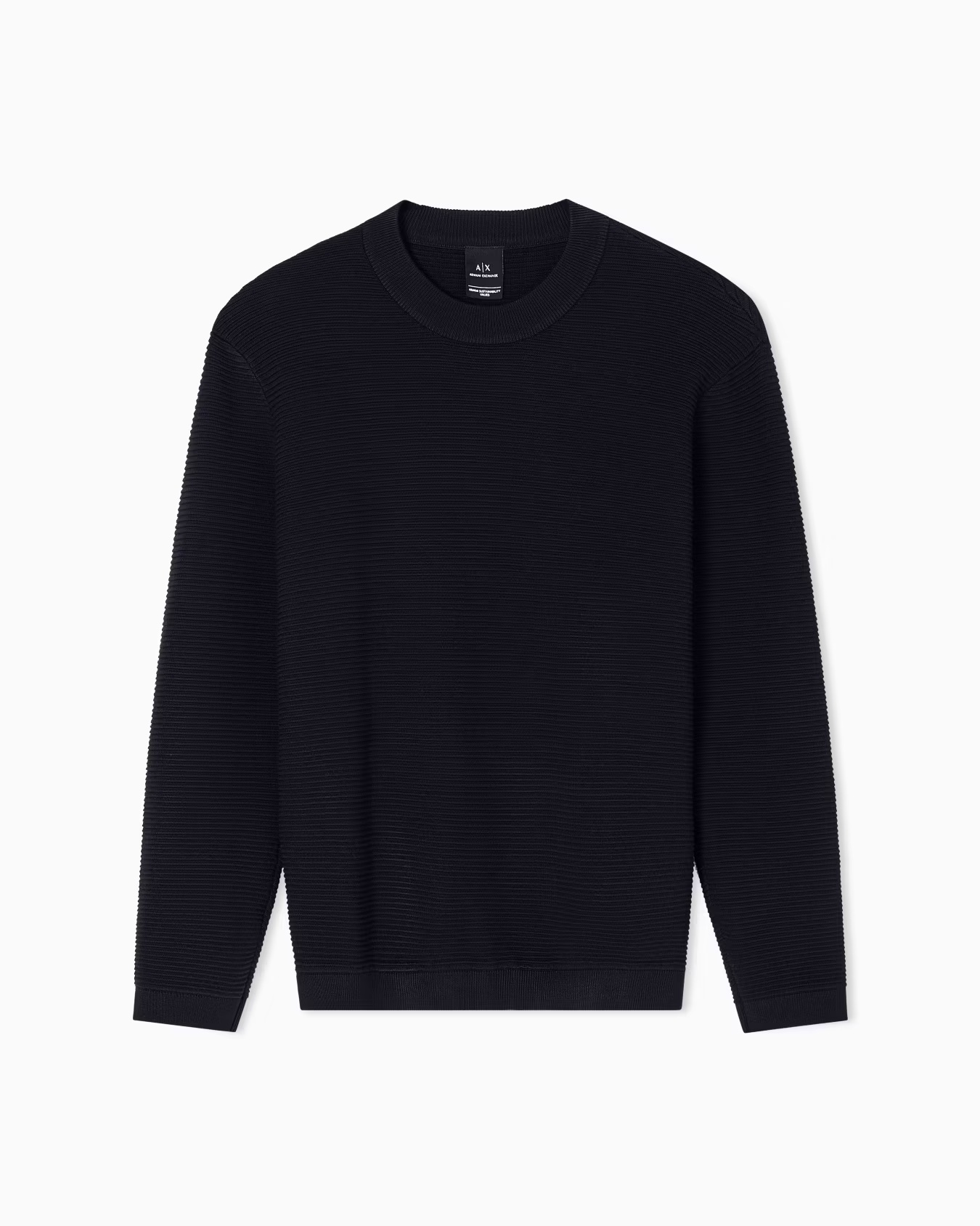 Ribbed crew neck sweater 1 Ribbed crew neck sweater