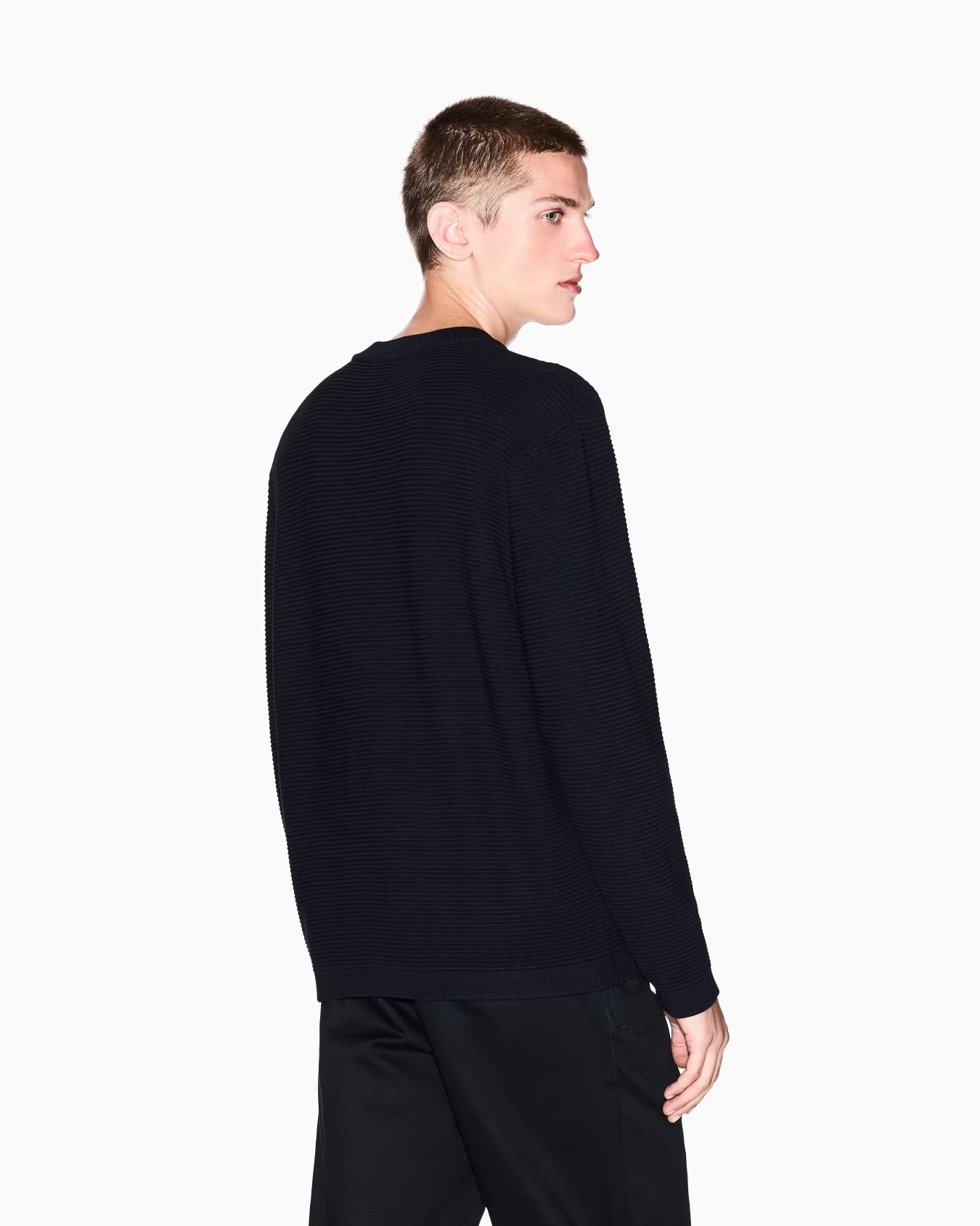 Ribbed crew neck sweater 3 Ribbed crew neck sweater