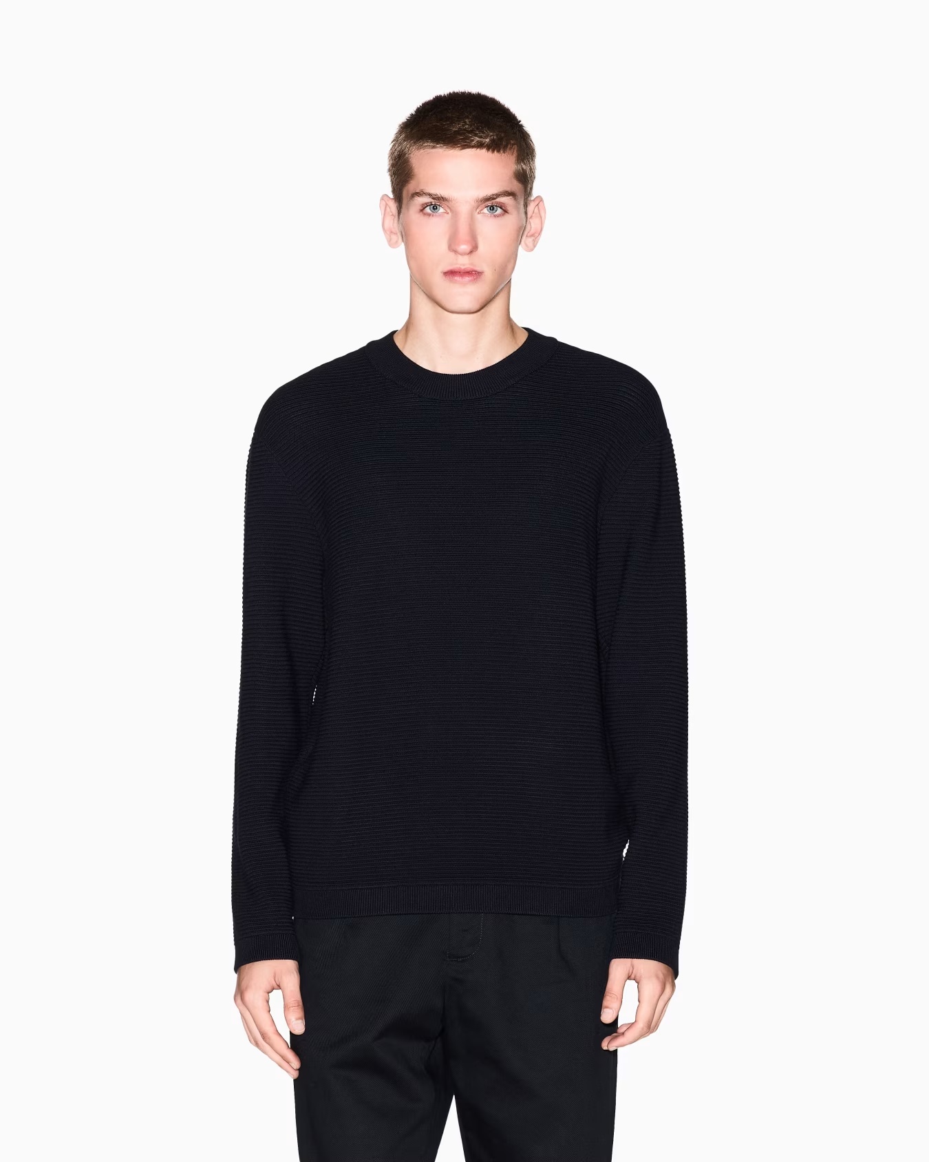Ribbed crew neck sweater 4 Ribbed crew neck sweater