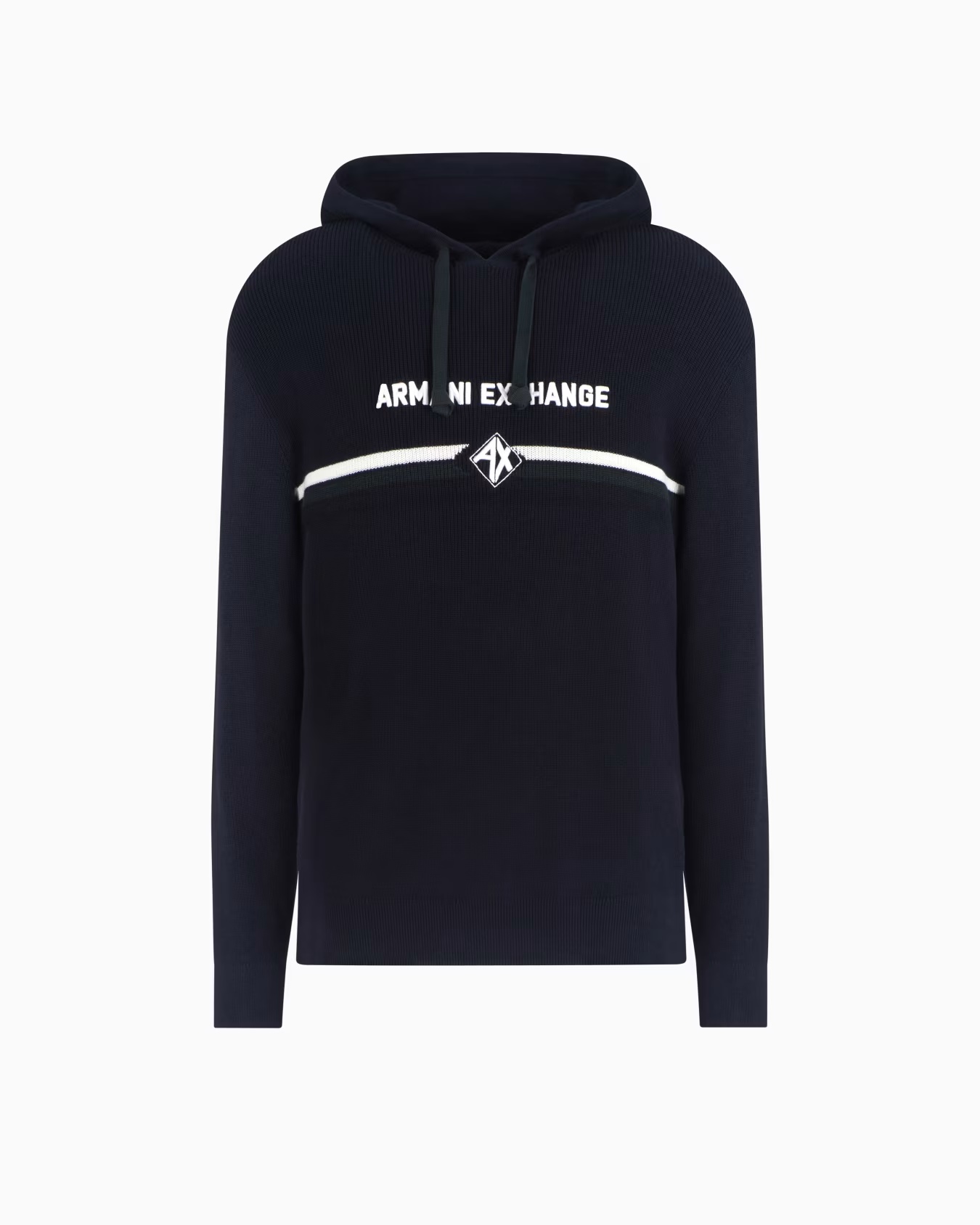 Cotton hoodie with central logo 1 Cotton hoodie with central logo
