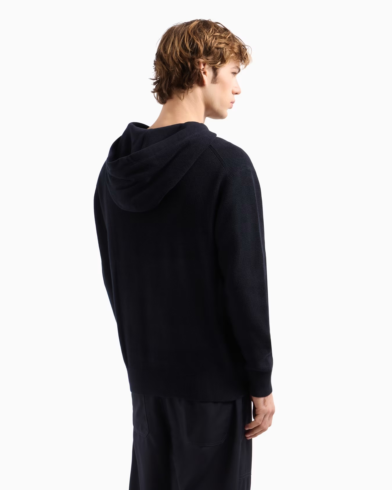 Cotton hoodie with central logo 3 Cotton hoodie with central logo