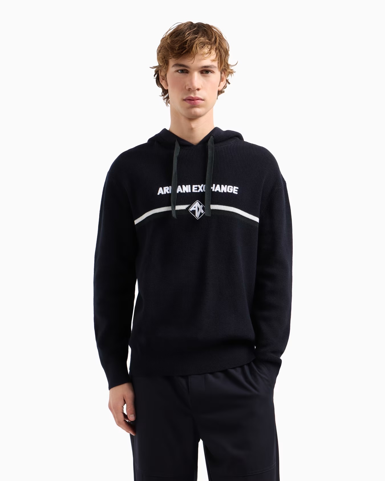 Cotton hoodie with central logo 4 Cotton hoodie with central logo