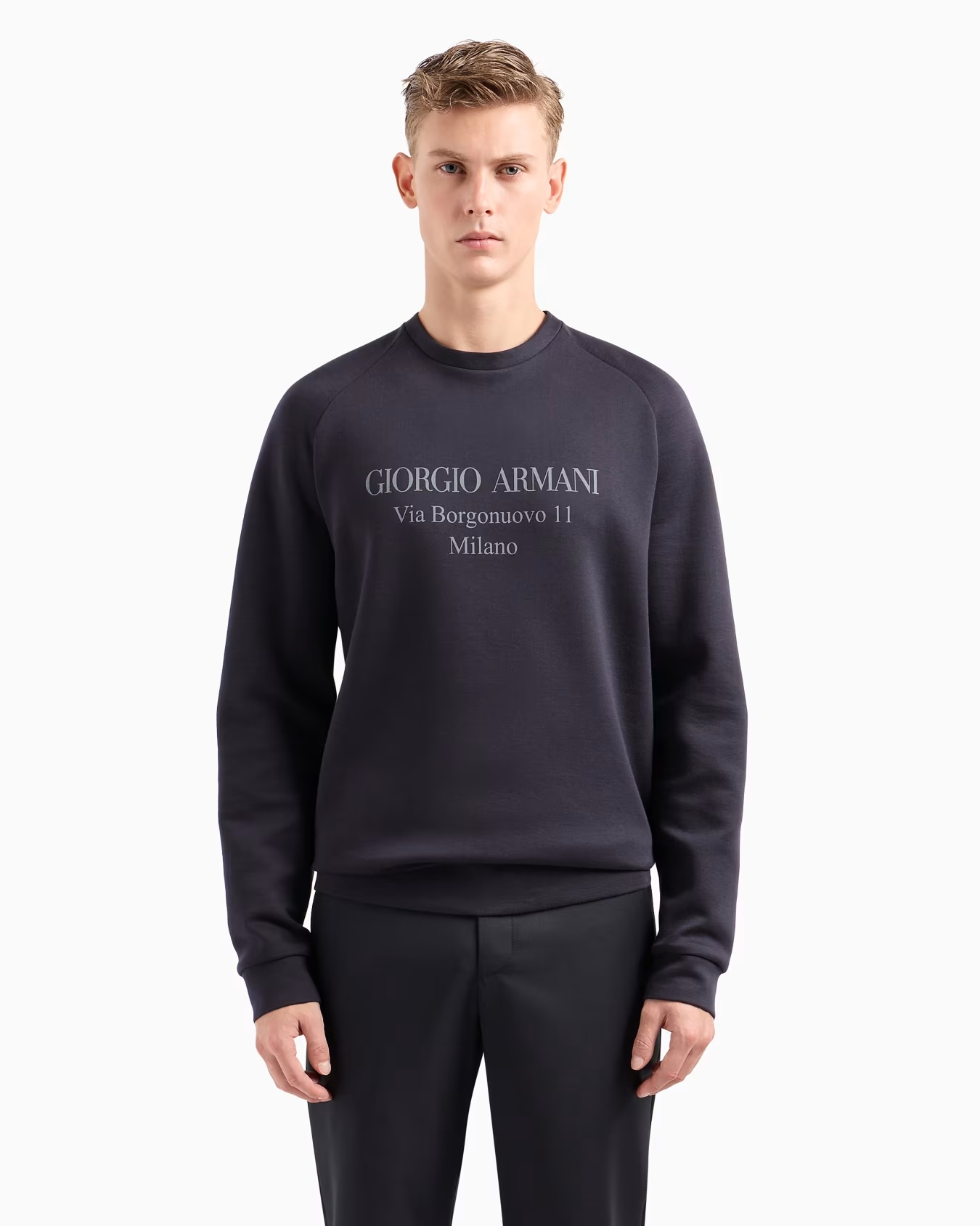 Borgonuovo 11 sweatshirt in cotton double jersey 4 Borgonuovo 11 sweatshirt in cotton double jersey