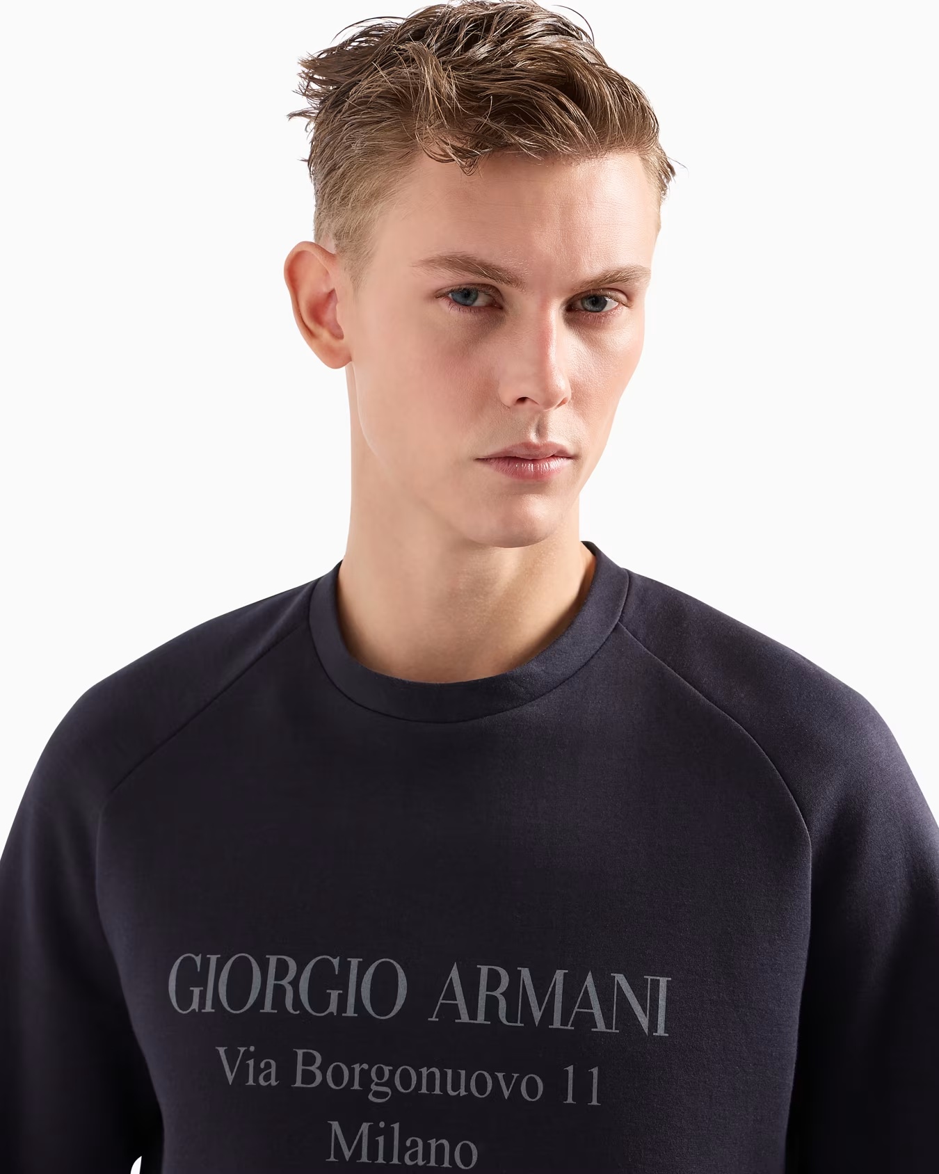 Borgonuovo 11 sweatshirt in cotton double jersey 5 Borgonuovo 11 sweatshirt in cotton double jersey