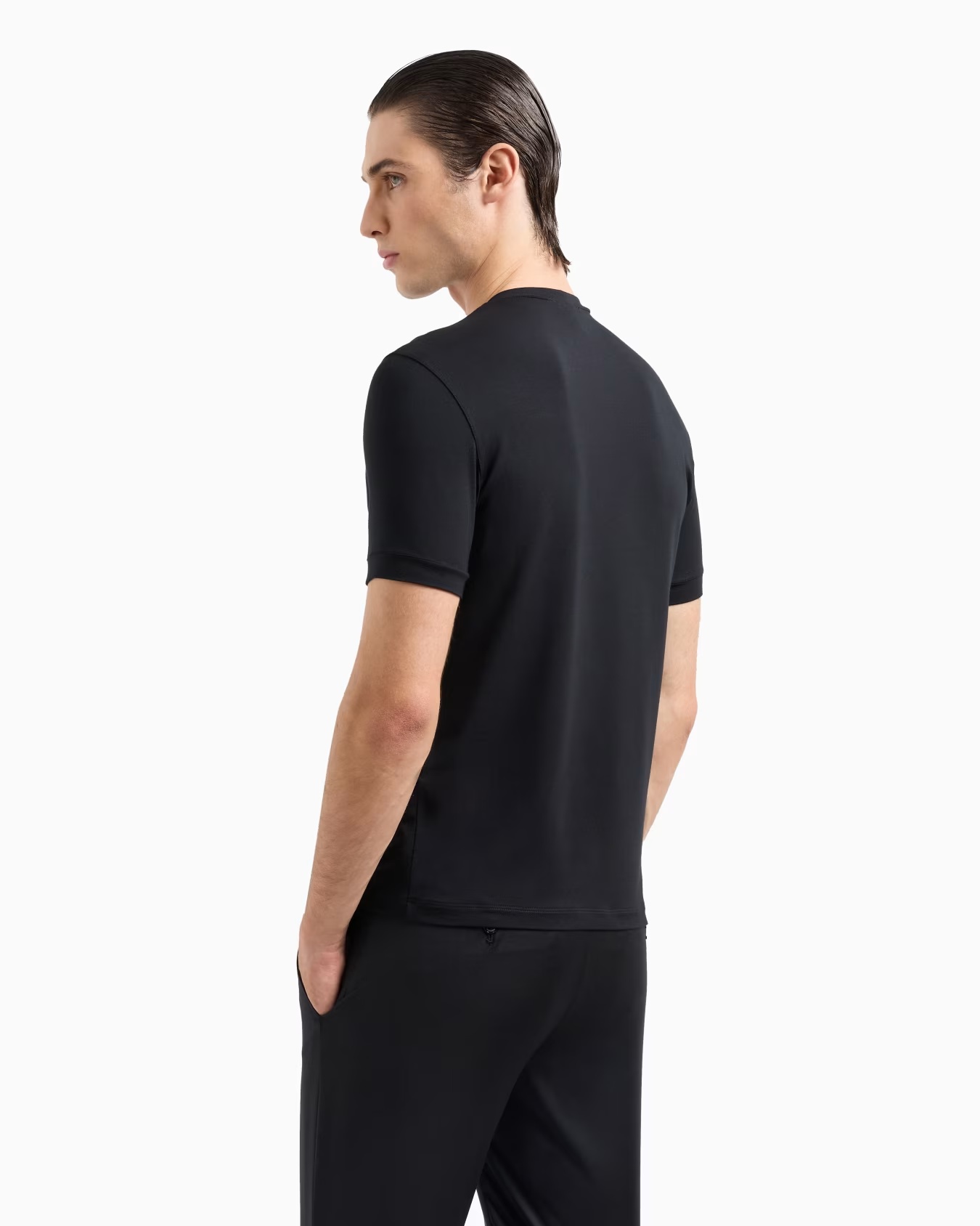 ASV stretch viscose jersey jumper with crew neck and short sleeves 3 ASV stretch viscose jersey jumper with crew neck and short sleeves