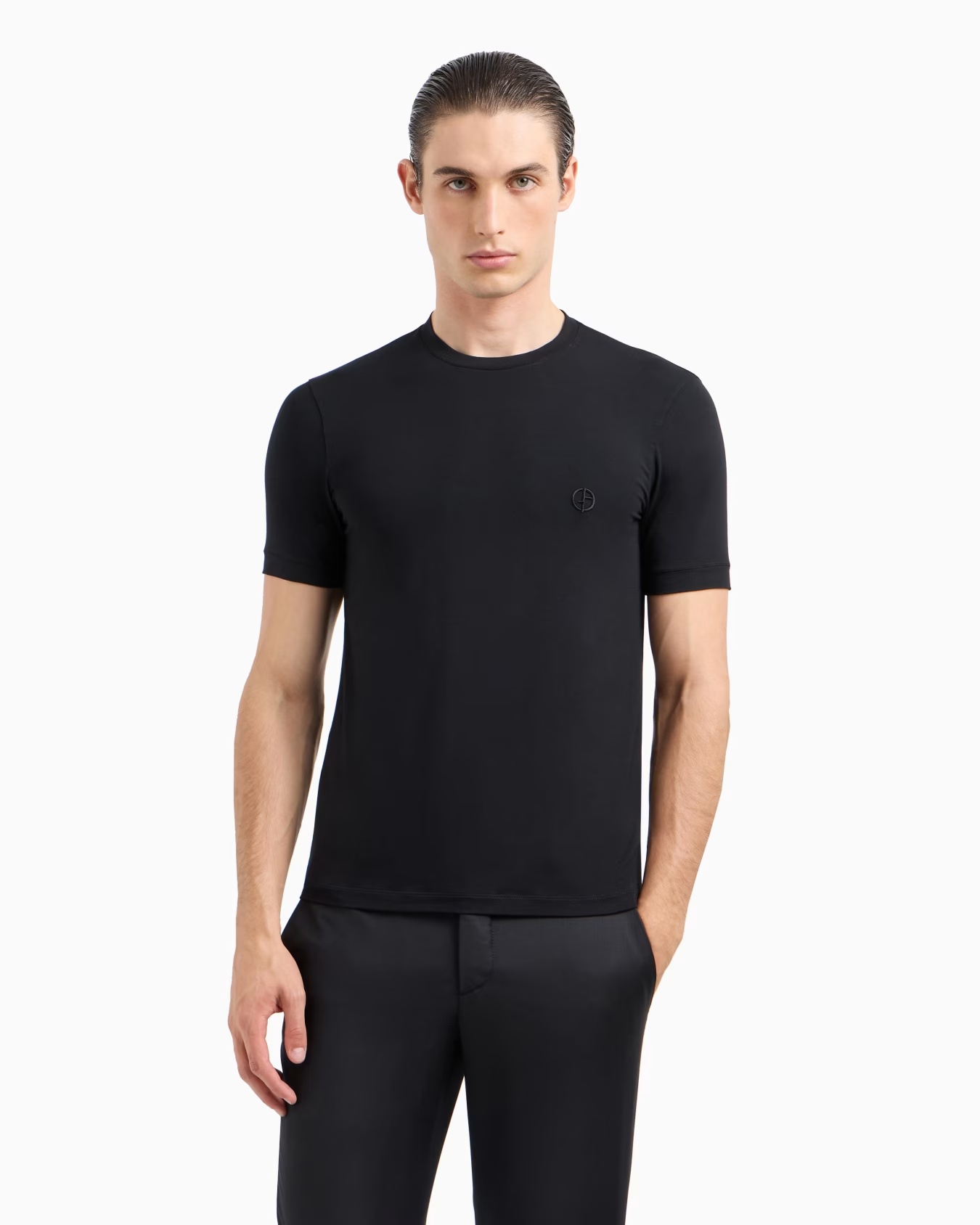ASV stretch viscose jersey jumper with crew neck and short sleeves 4 ASV stretch viscose jersey jumper with crew neck and short sleeves