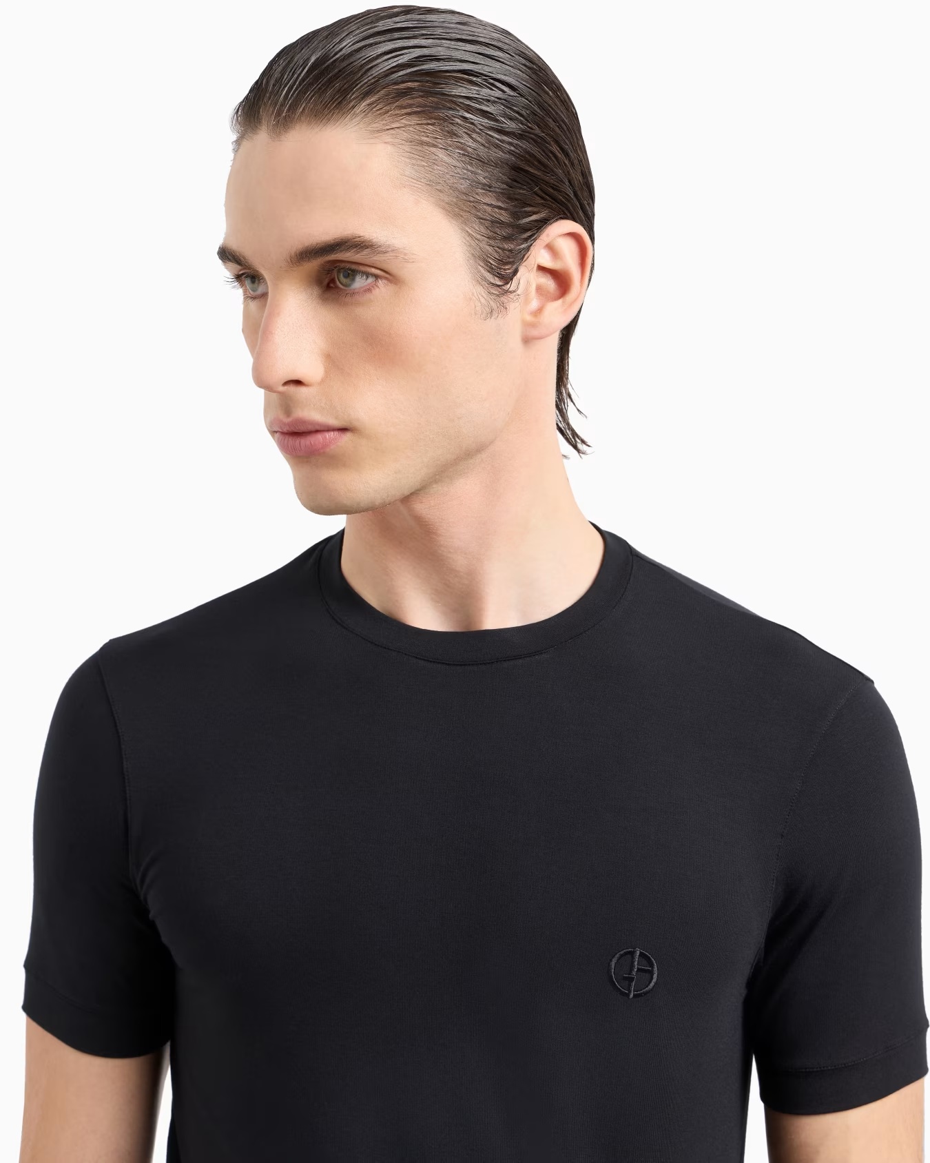 ASV stretch viscose jersey jumper with crew neck and short sleeves 5 ASV stretch viscose jersey jumper with crew neck and short sleeves