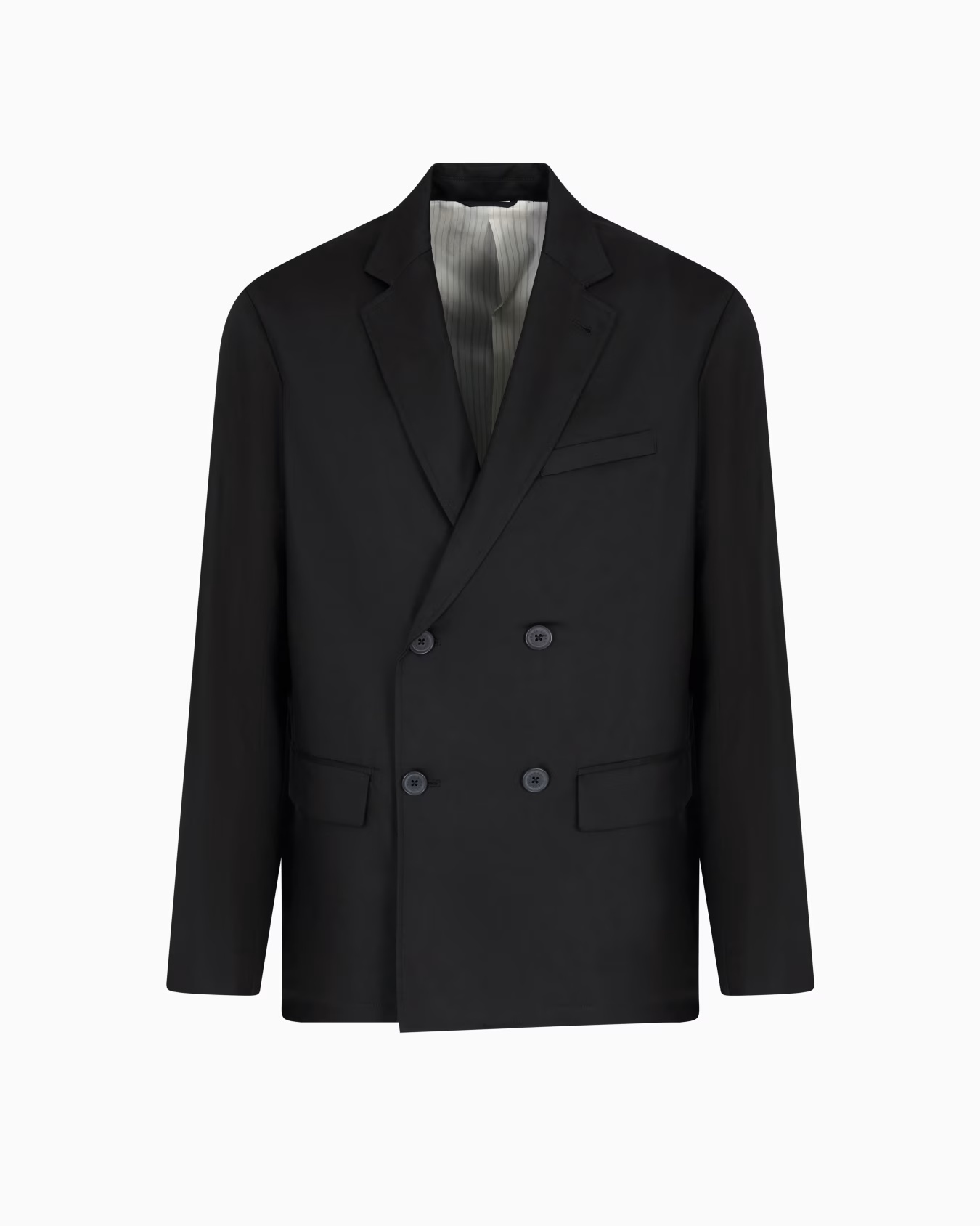 Double-breasted jacket in lyocell