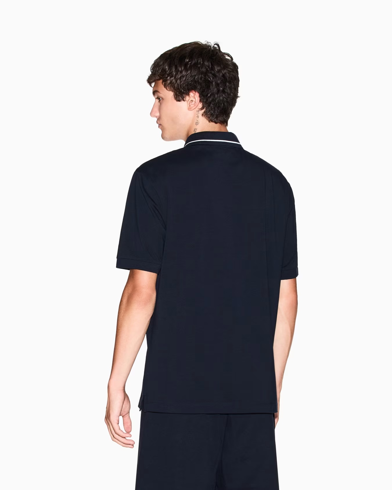 Regular fit polo shirt in stretch jersey 3 Regular fit polo shirt in stretch jersey