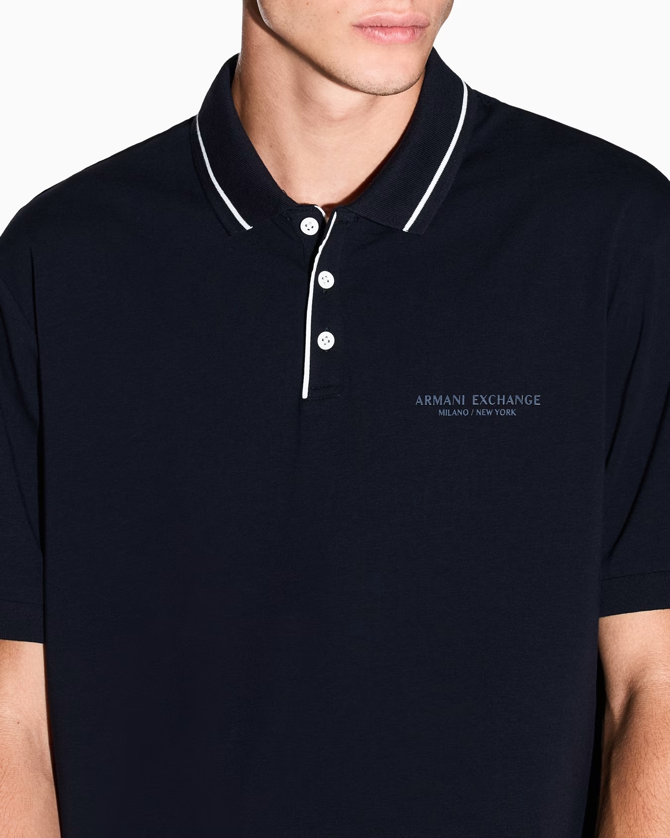 Regular fit polo shirt in stretch jersey 5 Regular fit polo shirt in stretch jersey