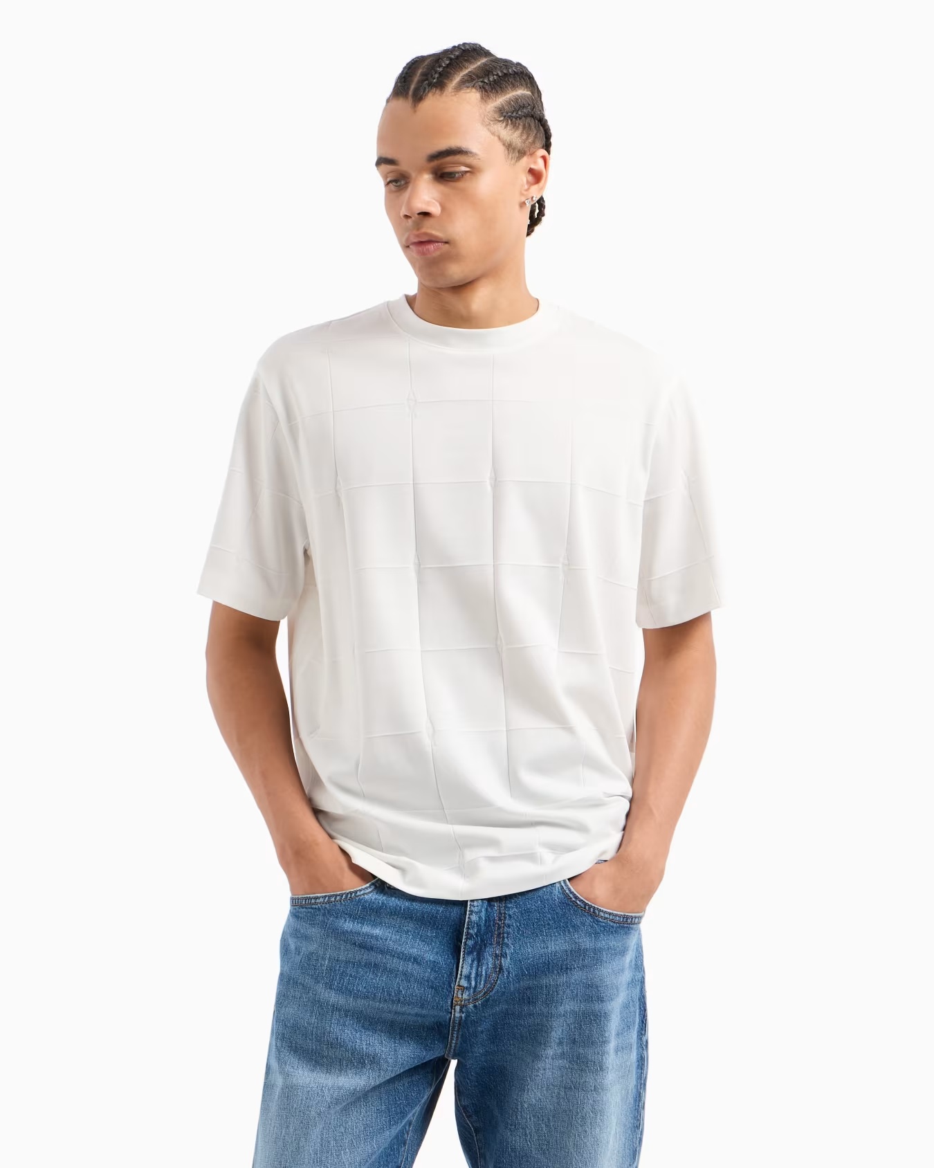 Regular fit ASV ribbed cotton T-shirt 2 Regular fit ASV ribbed cotton T-shirt