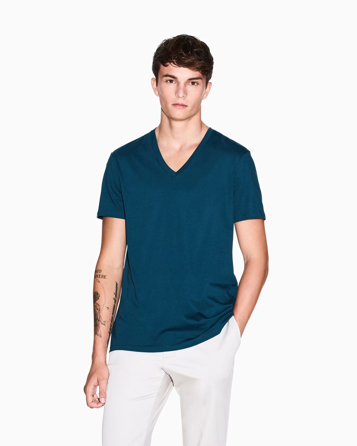 Slim fit T-shirt in Pima cotton jersey 4 Slim fit T-shirt in Pima cotton jersey