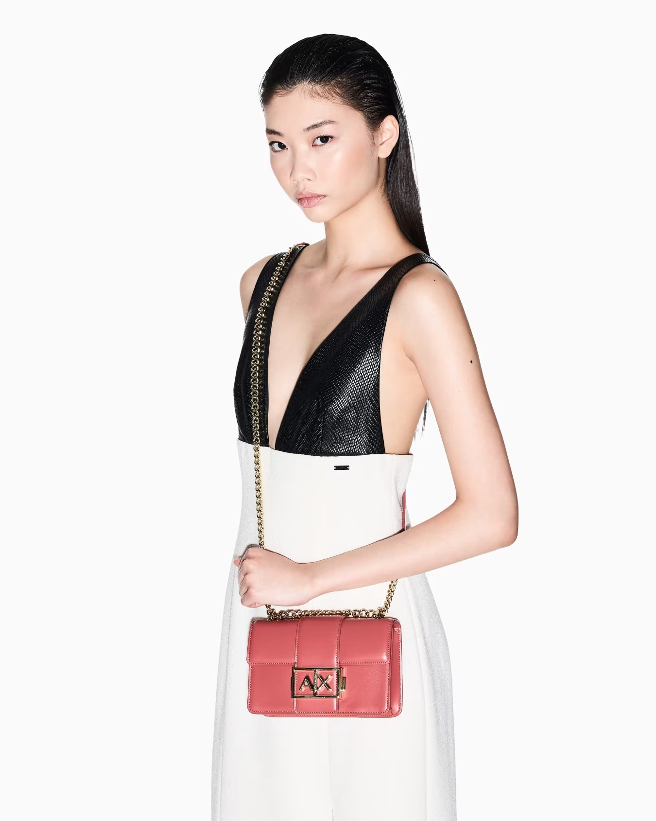 Shoulder bag with metal logo 6 Shoulder bag with metal logo