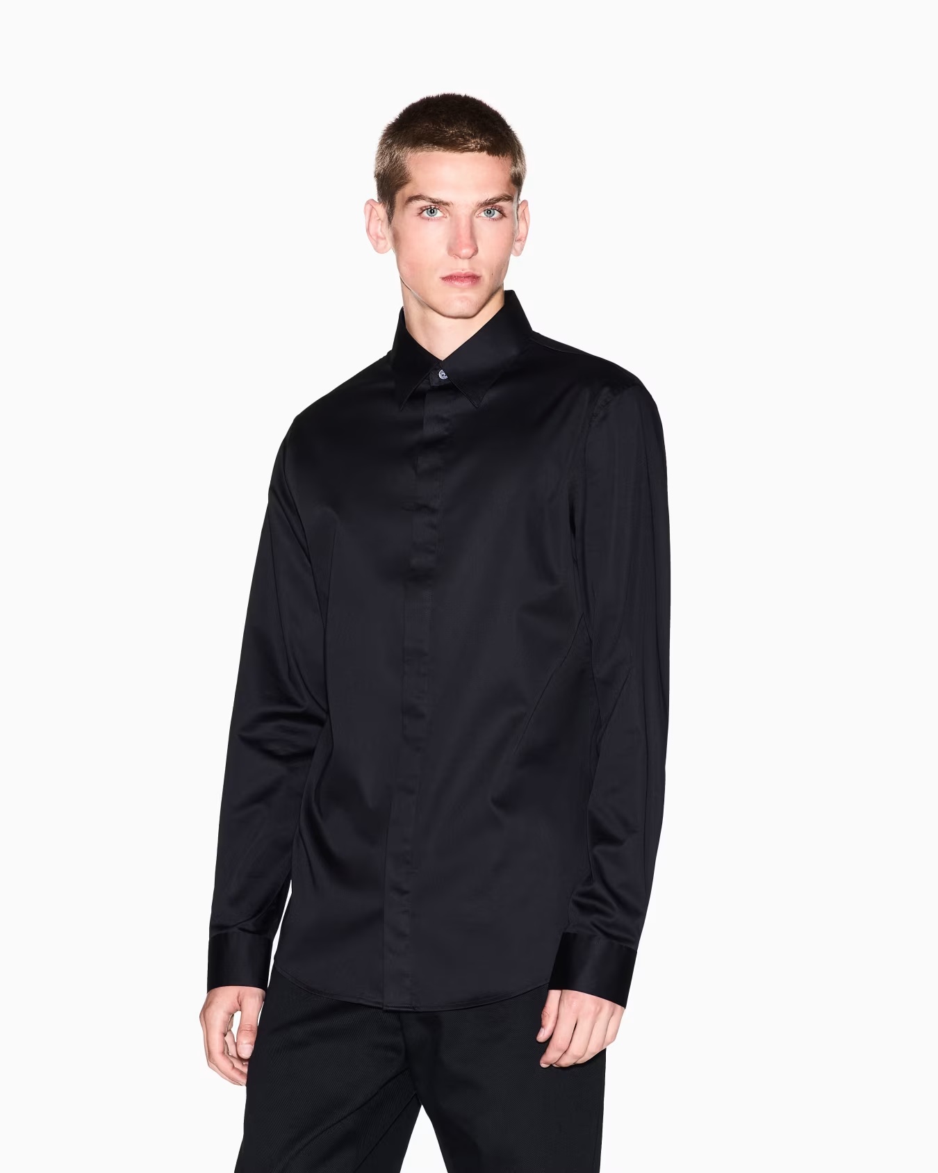 Slim-fit stretch cotton shirt 4 Slim-fit stretch cotton shirt